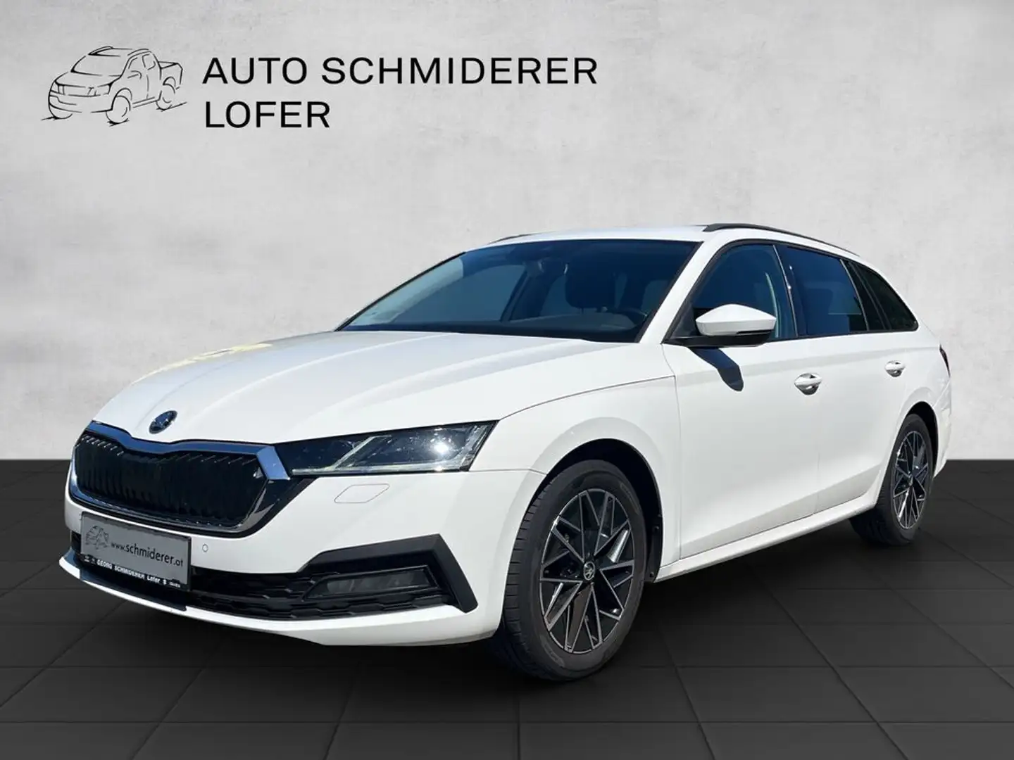 Skoda Octavia Combi 2,0 TDI Business Weiß - 1