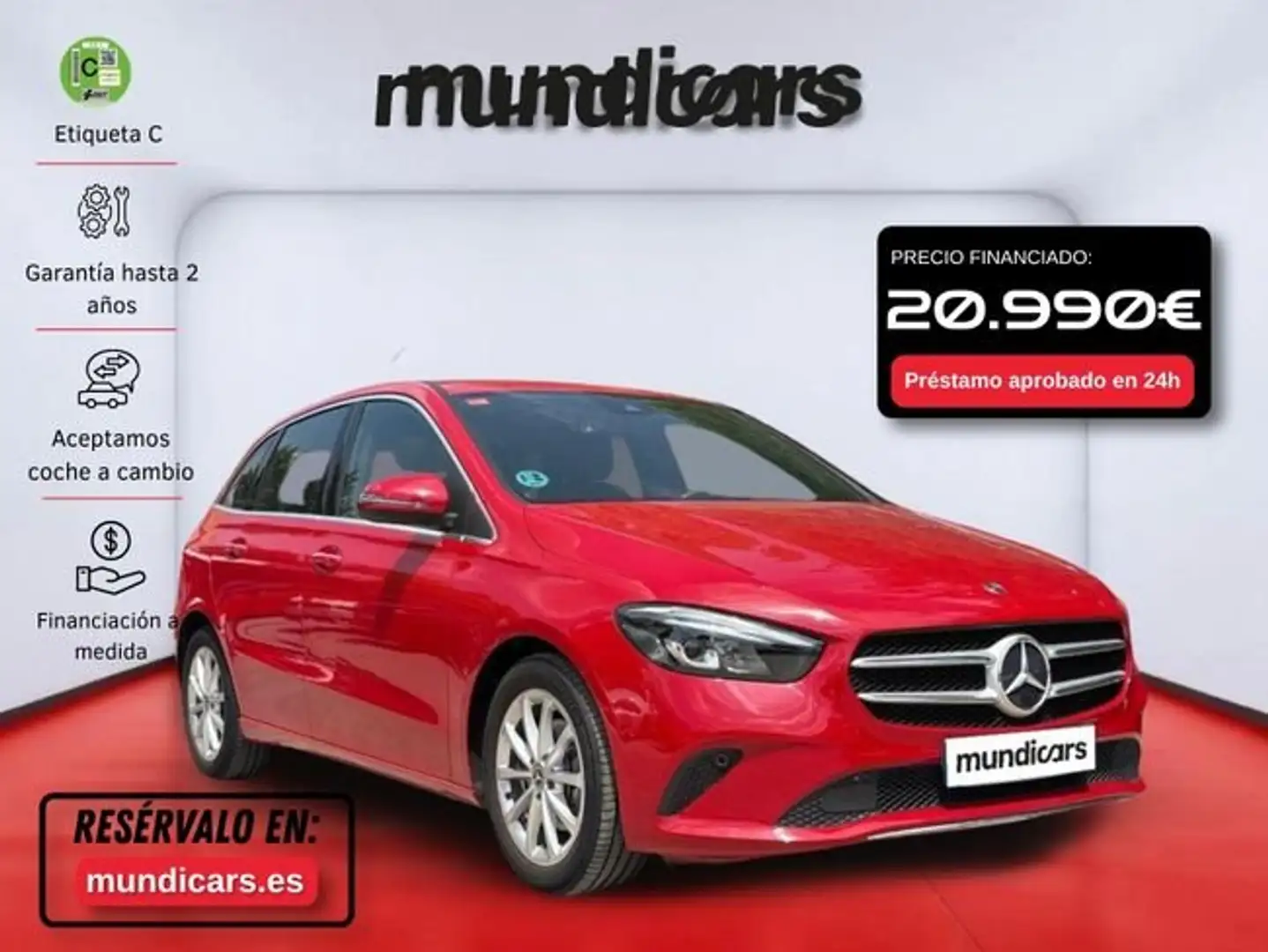 Mercedes-Benz B 200 Rojo - 1
