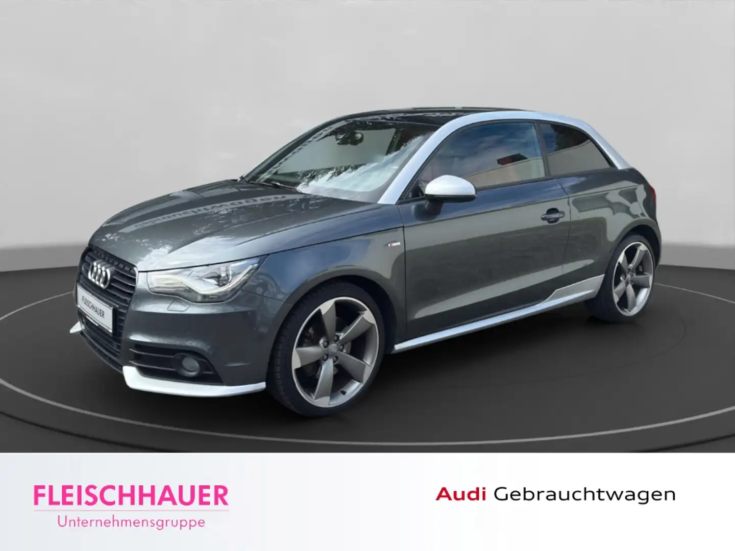 Audi A1 S line Sportpaket 2.0 TDI Pano Navi Leder Soundsys Grau - 1