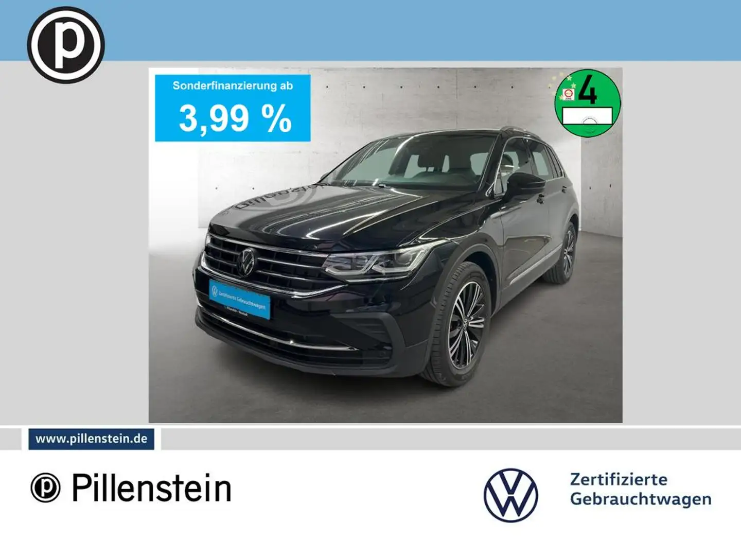 Volkswagen Tiguan TDI DSG MOVE AHK+KAM+18"+EASY+MATRIX Schwarz - 1