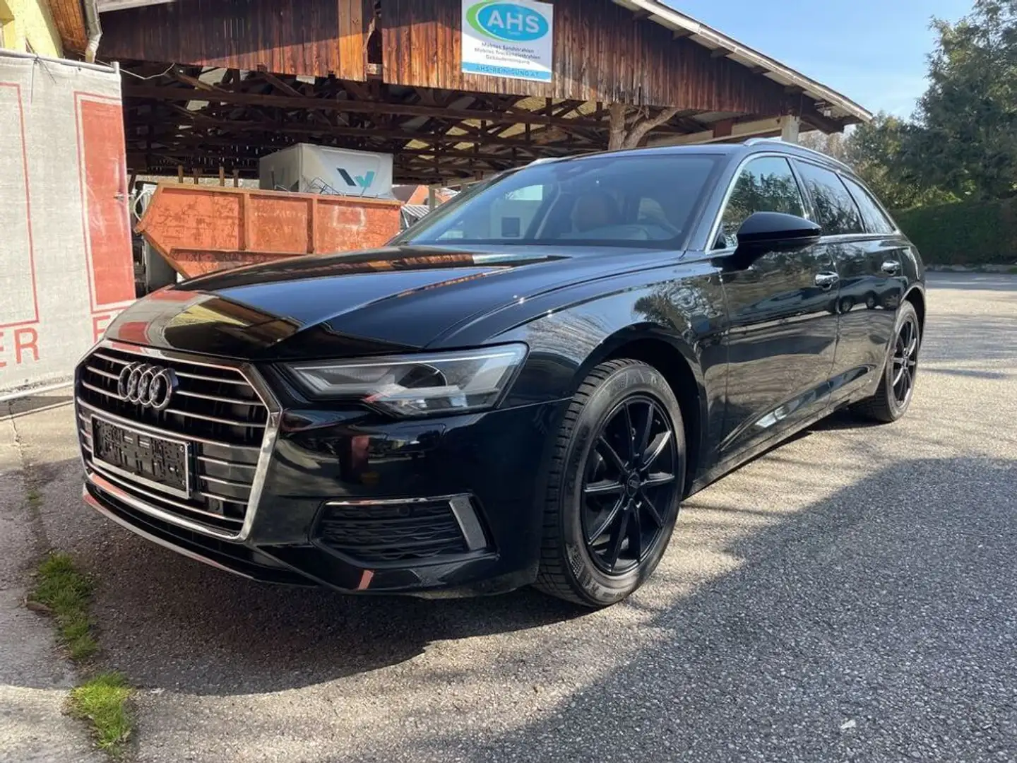 Audi A6 40 TDI design * H Ä N D L E R I N S E R A T * Zwart - 1