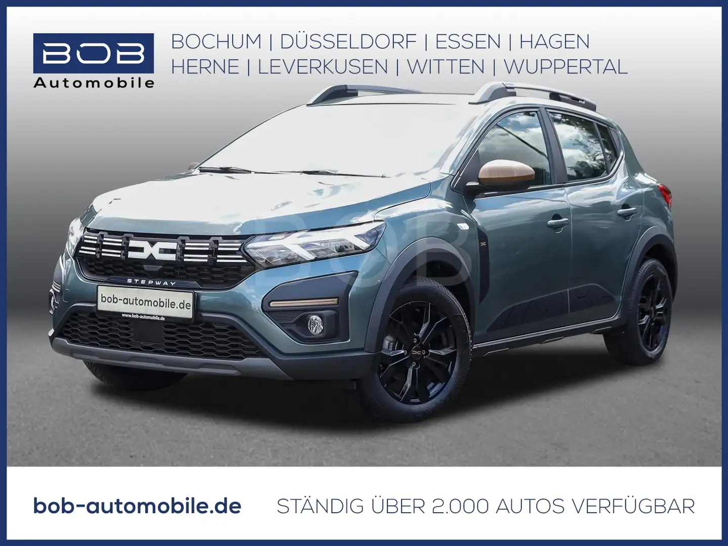 Dacia Sandero Stepway Extreme 100 NAVI SHZ KLIMA BT LM Groen - 1