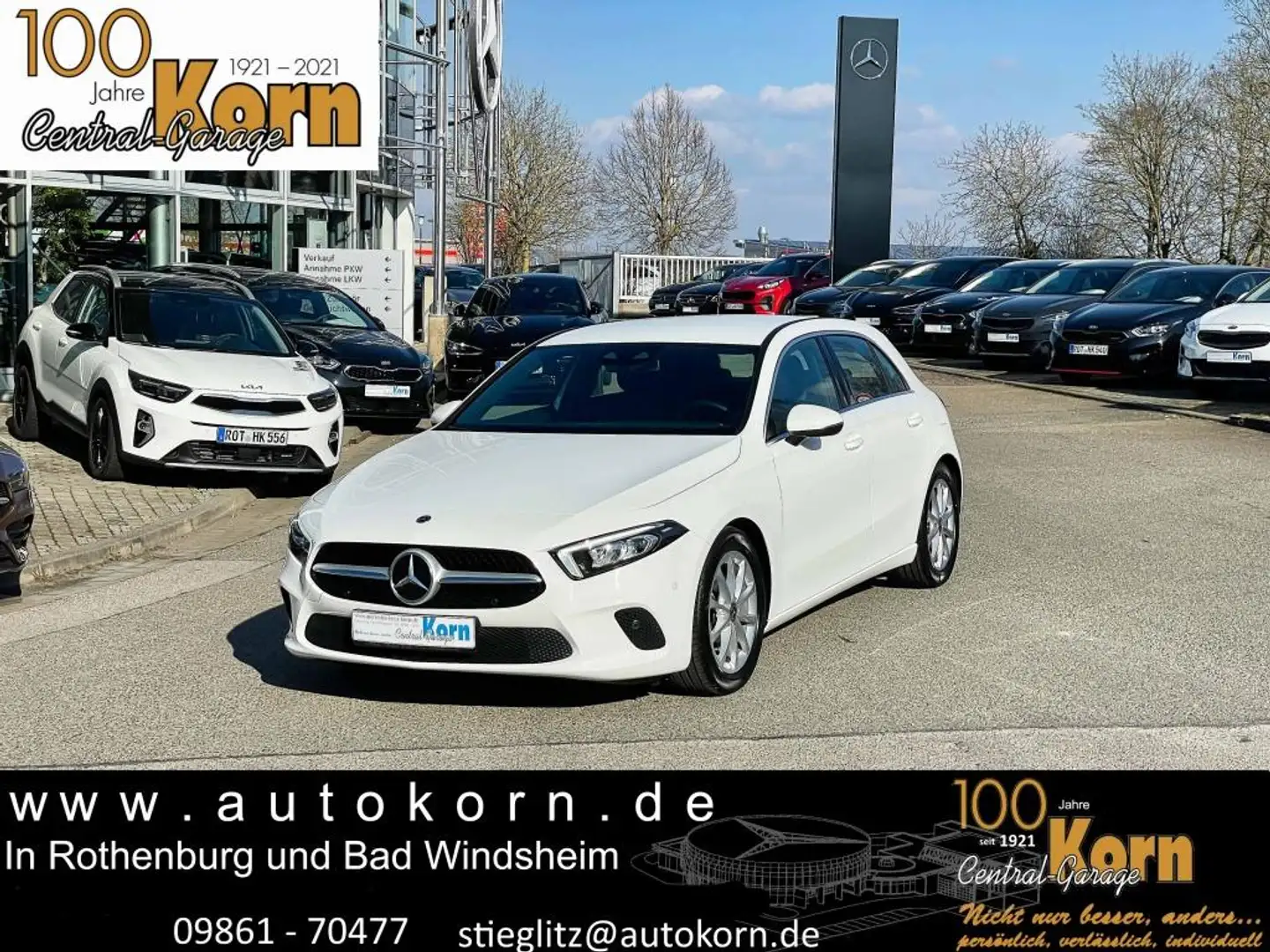 Mercedes-Benz A 180 Progressive 7G-DCT MBUX LED PDC Pakete Bianco - 1