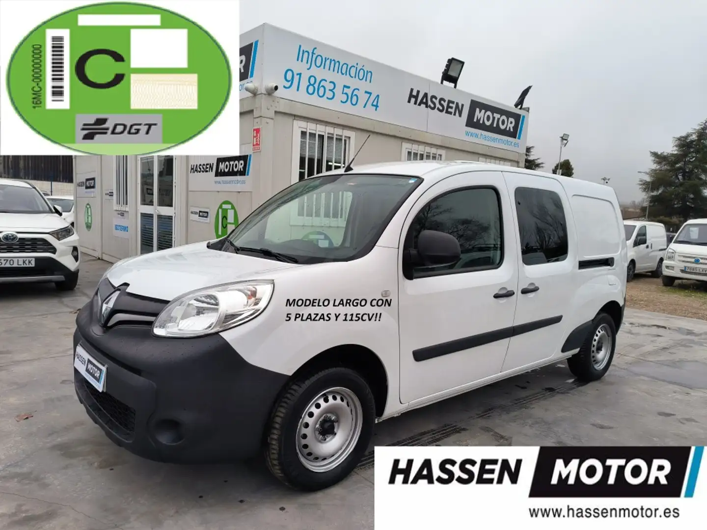 Renault Kangoo Fg. Maxi 1.5Blue dCi 85kW 5pl. Blanco - 1