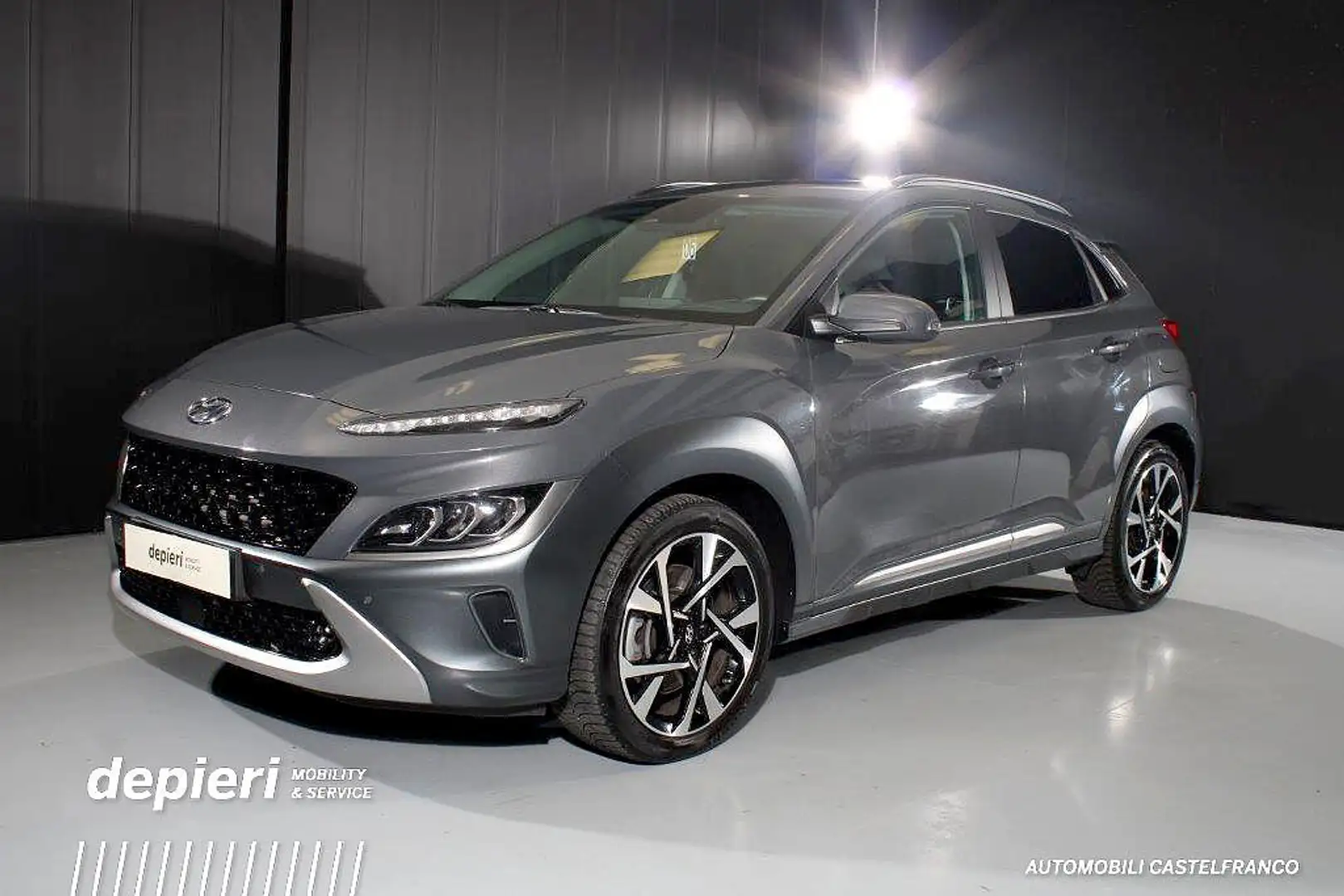 Hyundai KONA 1.6 T-GDI DCT Prime autom. Gris - 1