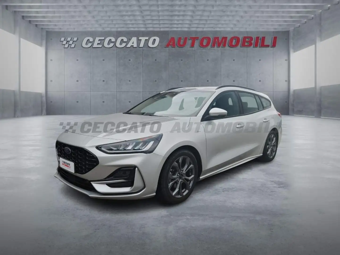 Ford Focus Focus SW 1.5 ecoblue ST-Line Design 115cv auto Silber - 1