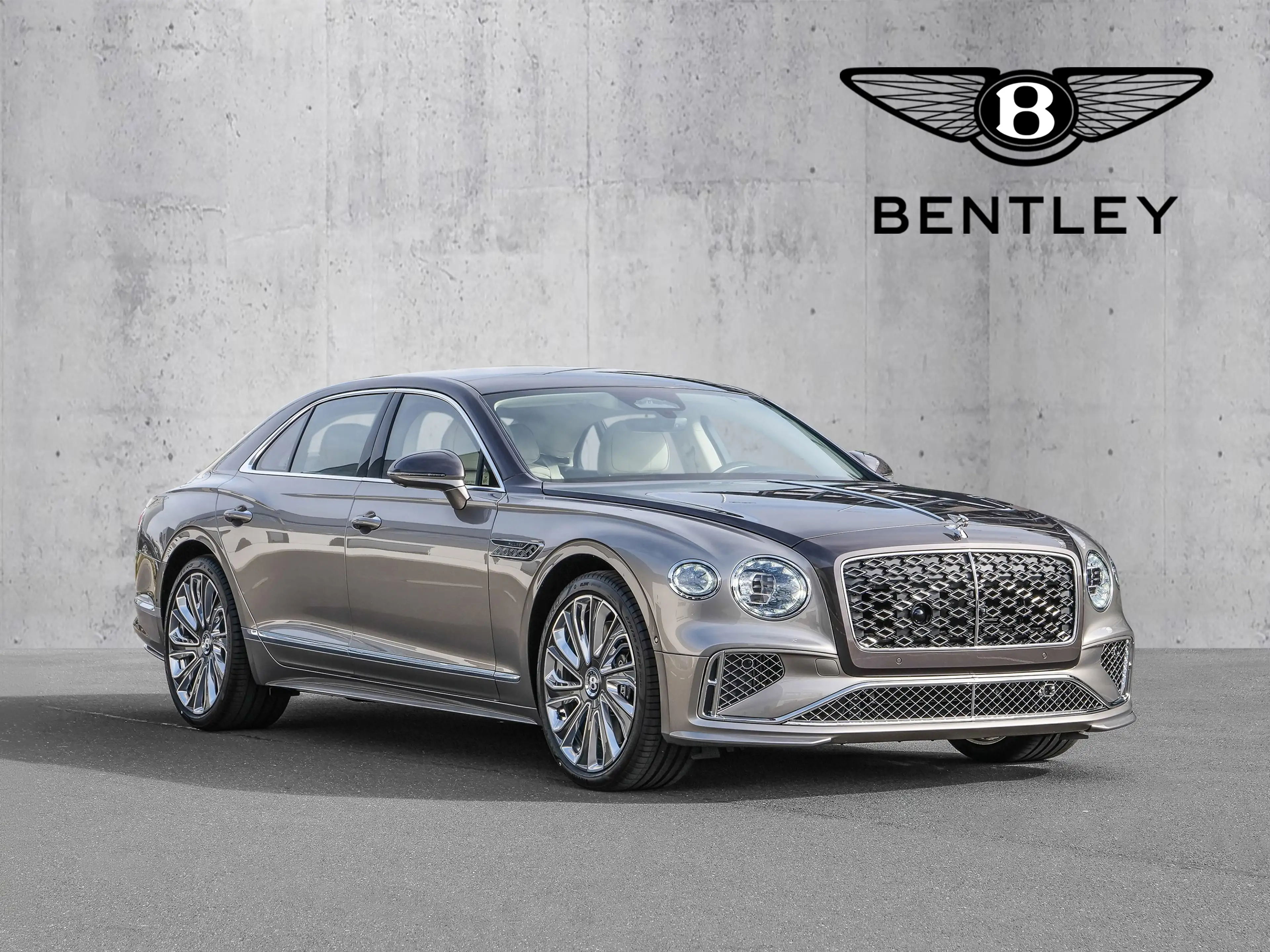 Bentley Flying Spur Mulliner Brodgar over Pale Brodgar