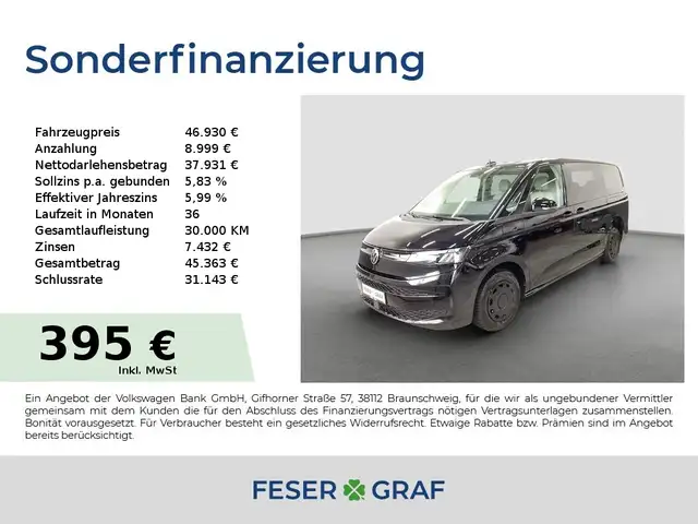 Volkswagen T7 Multivan 2,0 TDI 110 kW DSG Lang AHK 7 Sitze
