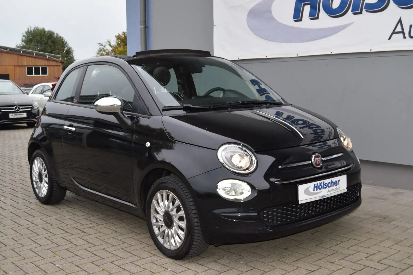 Fiat 500C Dualogic LOUNGE C,Navi Klimaautom,Parks,,, Schwarz - 1