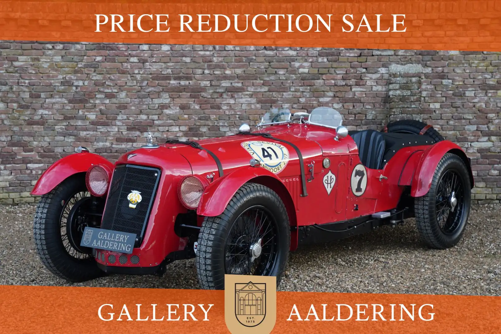 Oldtimer Alvis Barson PRICE REDUCTION! Special Straight Eight Exc Červená - 1