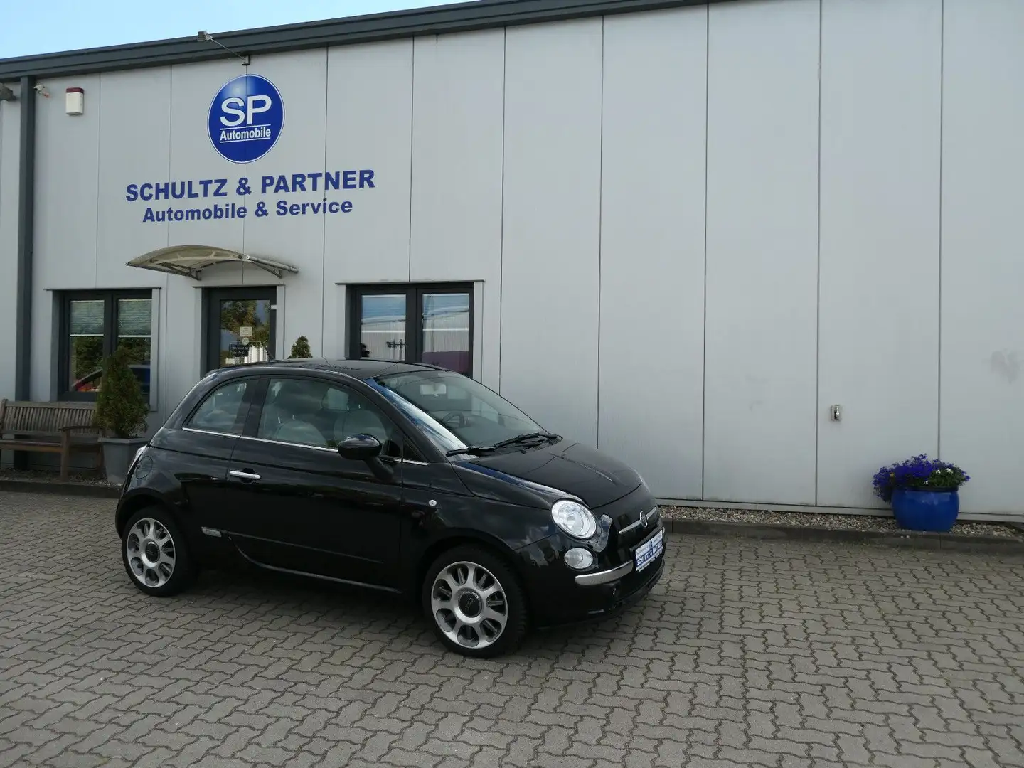 Fiat 500 // Pano, Klima Service Neu! Zwart - 1