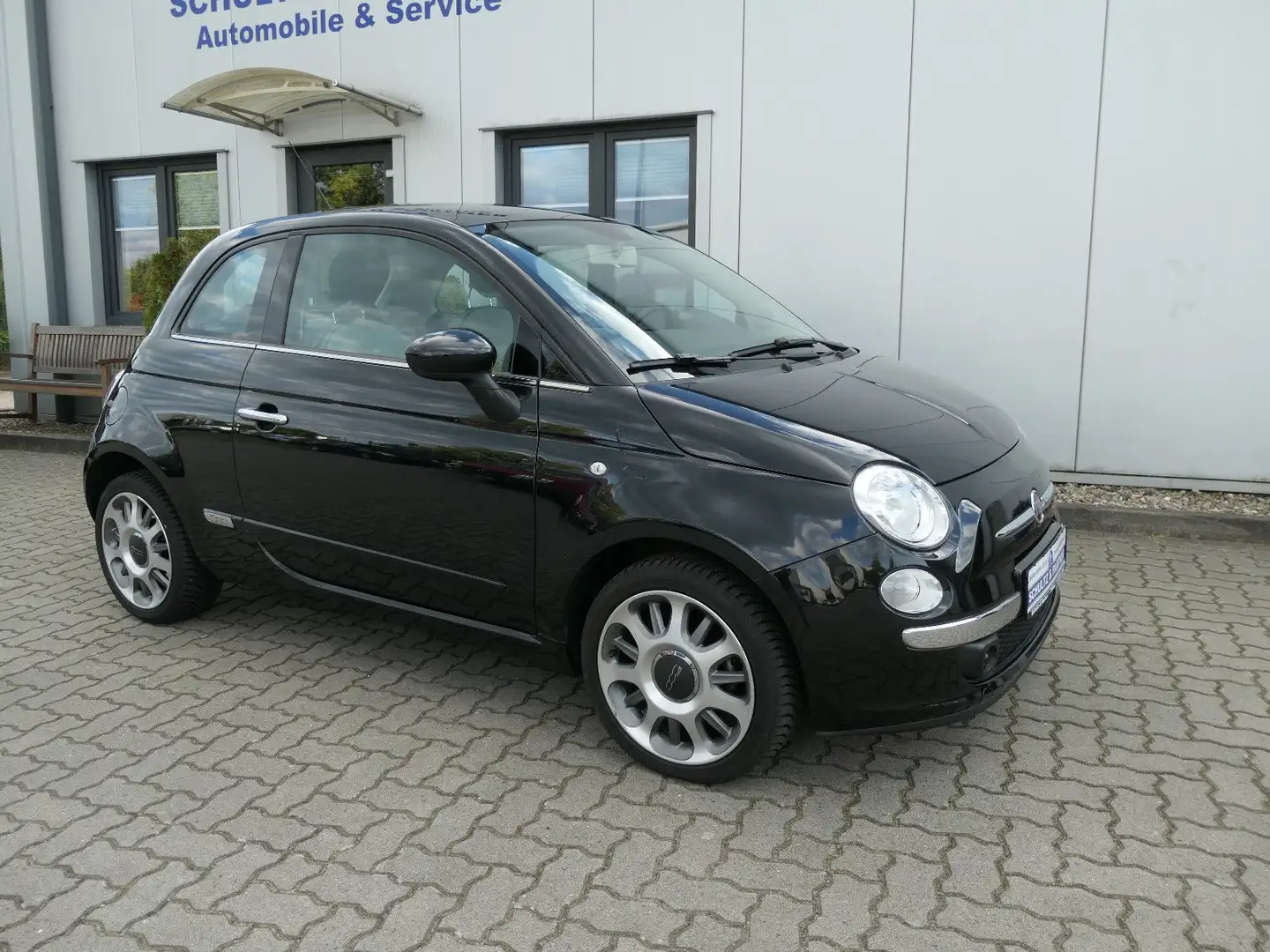 Fiat 500 // Pano, Klima Service Neu! Zwart - 2