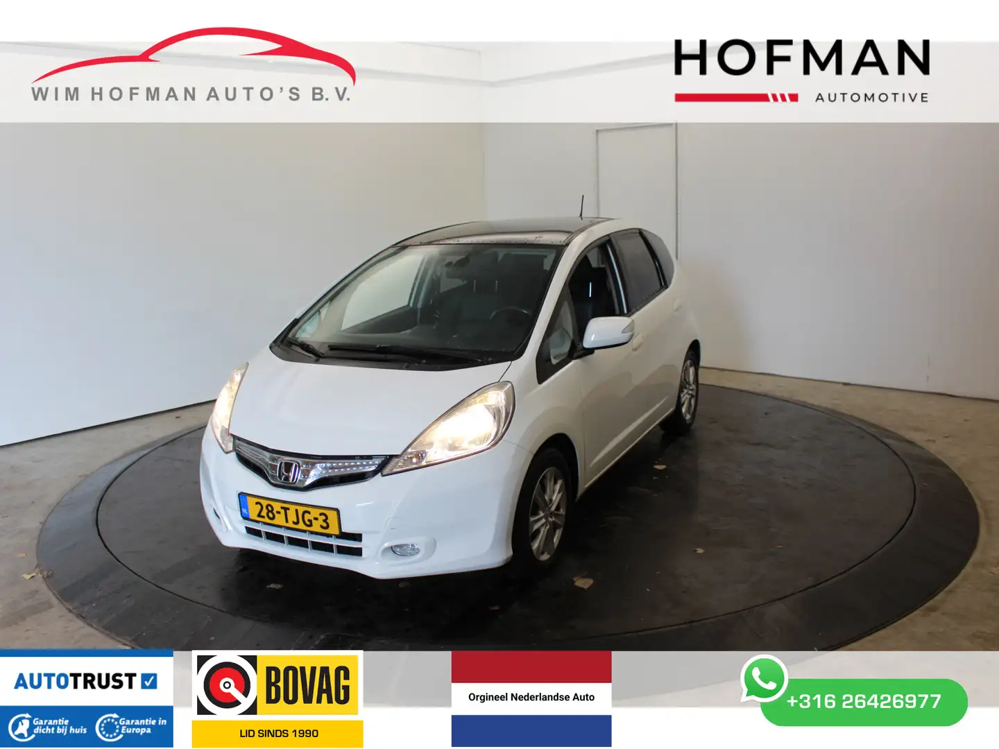 Honda Jazz 1.4 Hybr Exclusive Camera Trekh Leder Pano Dealer Blanco - 1