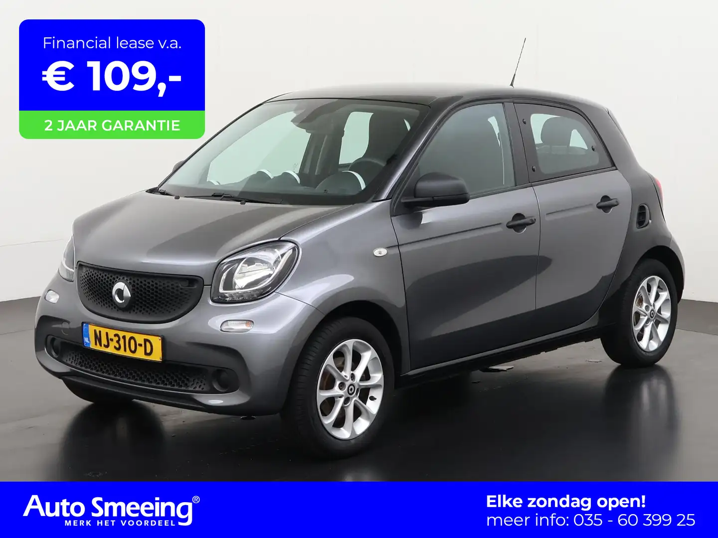 smart forFour 1.0 Pure | Airco | Lichtmetalen Velgen | 12 mnd Ga Gris - 1
