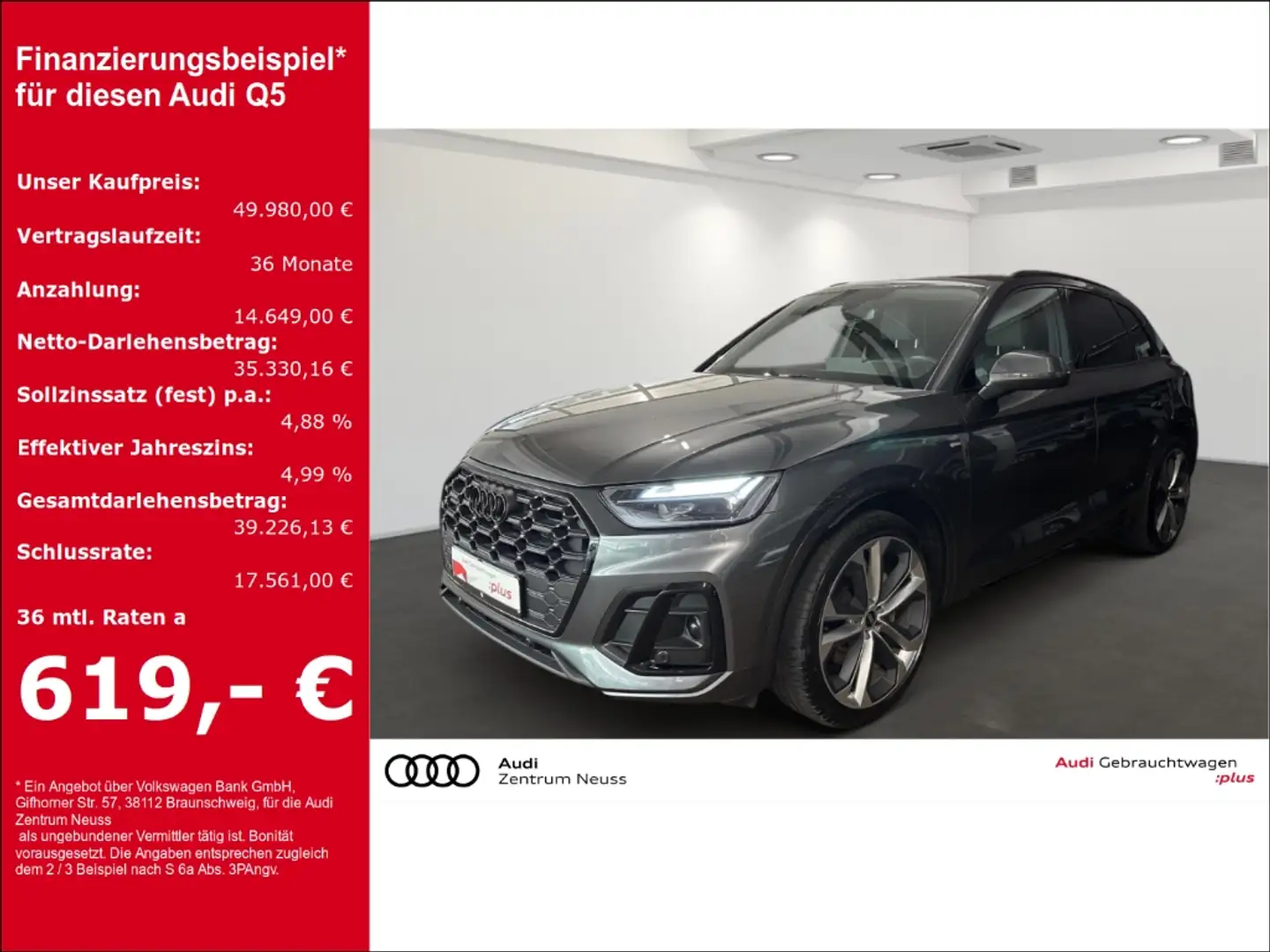 Audi Q5 50 TFSI e quattro S tronic Grigio - 1