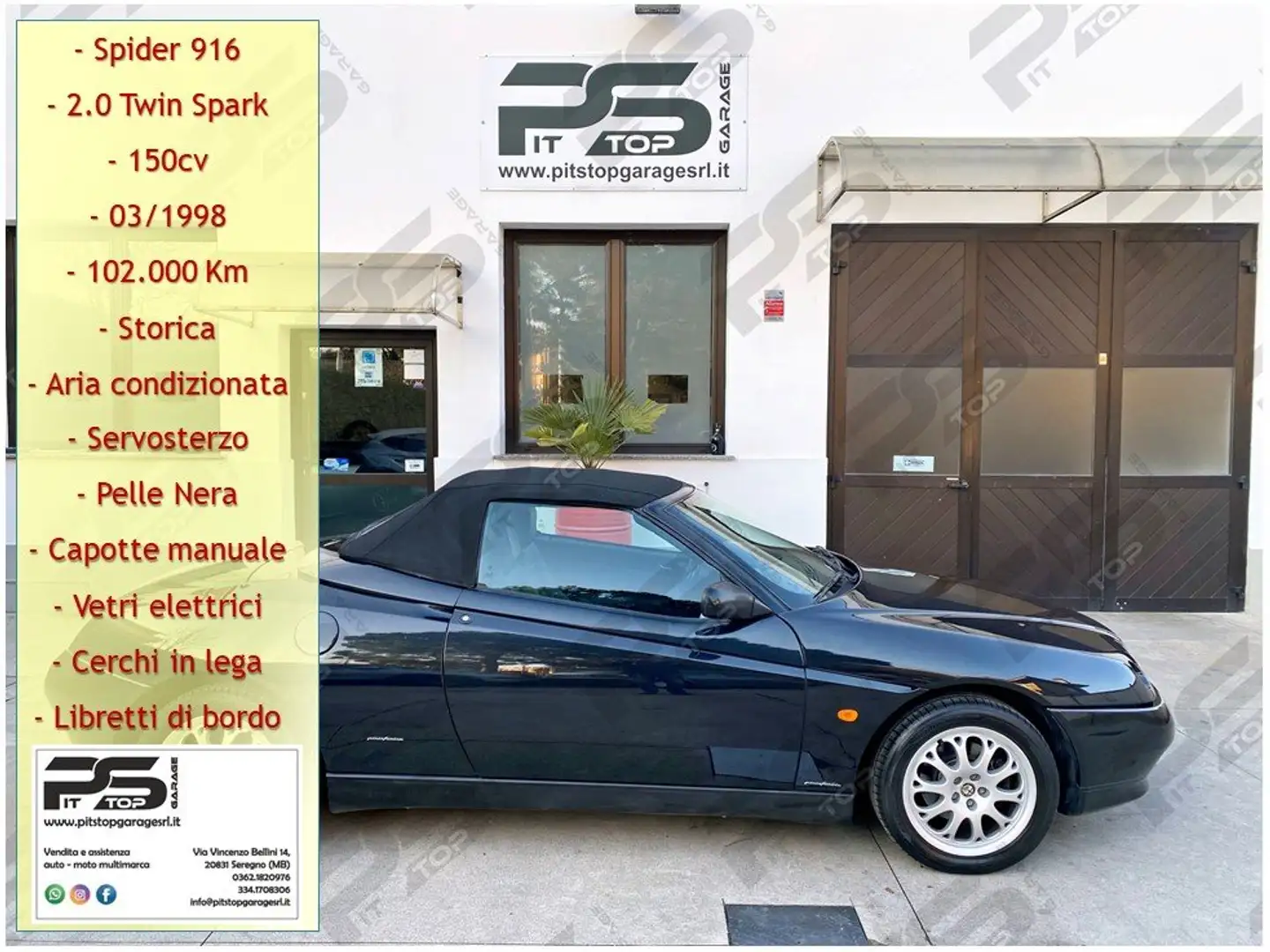 Alfa Romeo Spider Spider 916 2.0 ts 16v 150cv Lusso Nero - 1