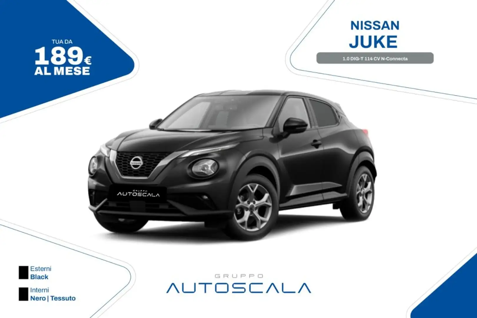 Nissan Juke 1.0 DIG-T 114 CV DCT N-Connecta Nero - 1