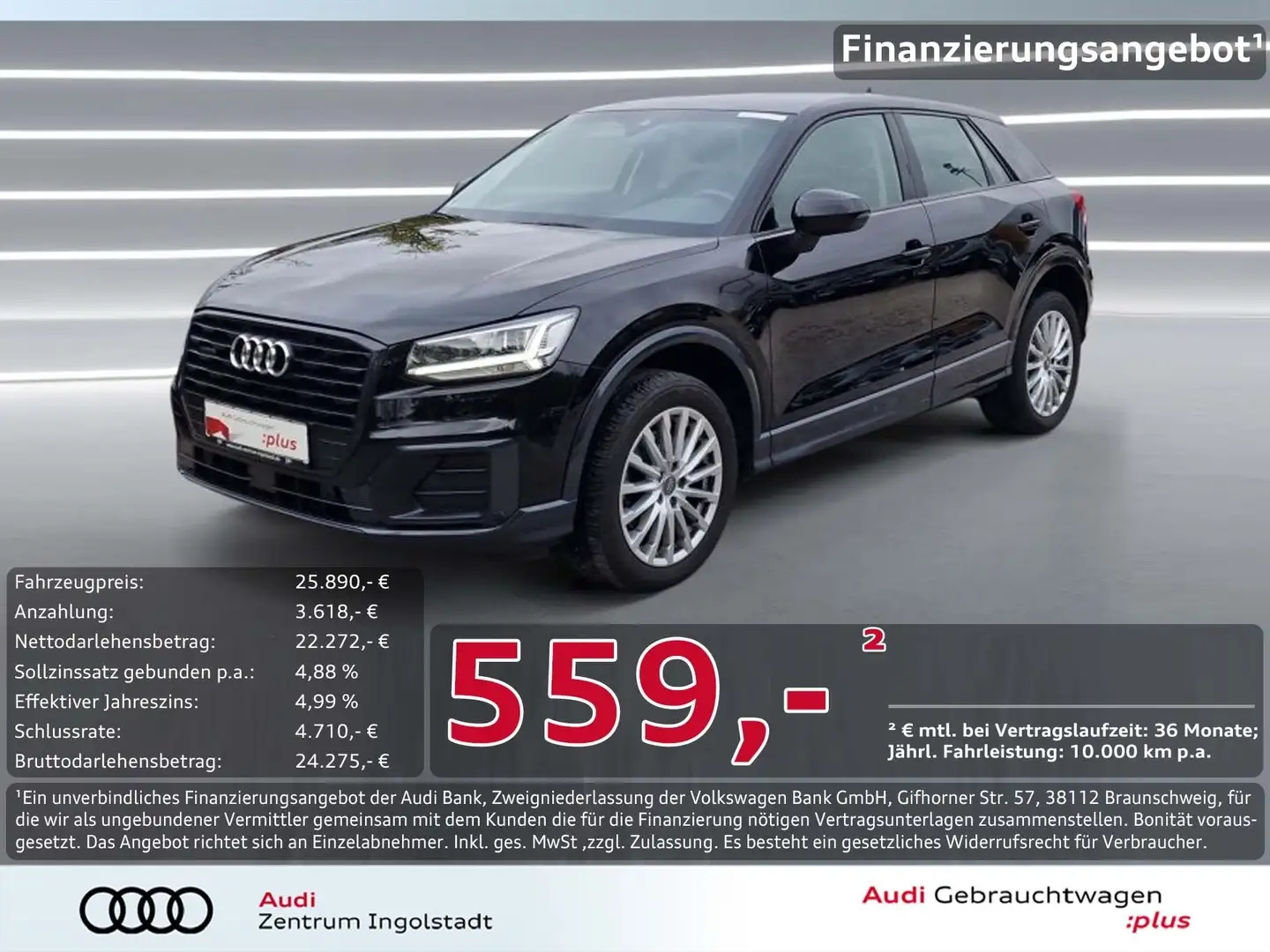 Audi Q2 40 TFSI qu LED NAVI AHK ACC B&O Optik-schwarz Desi Schwarz - 1