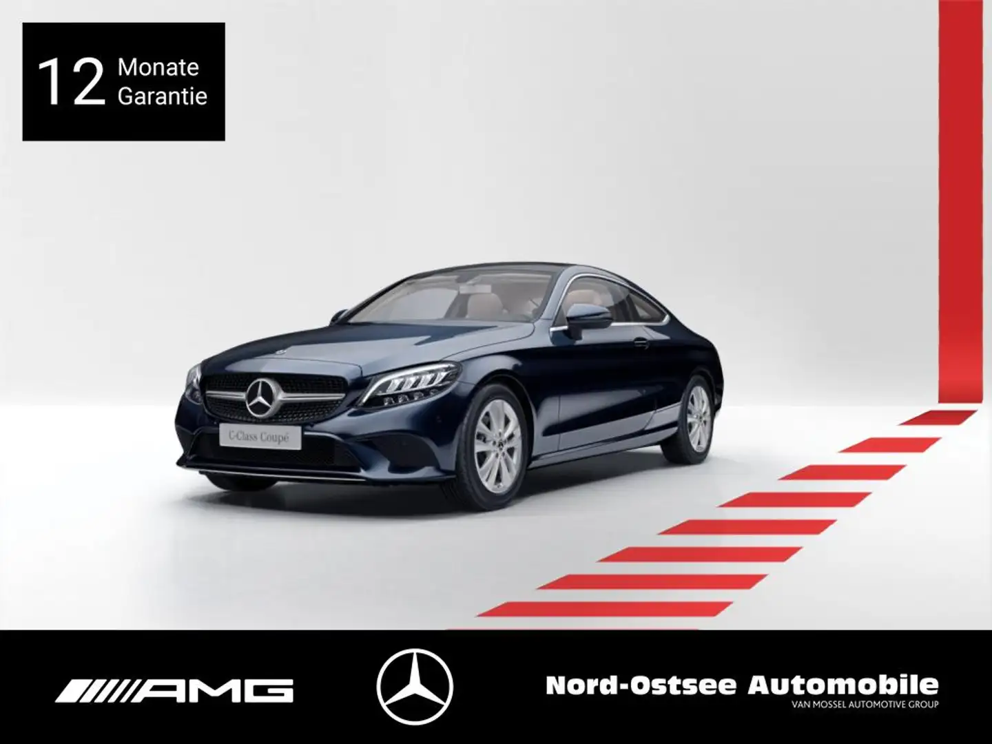 Mercedes-Benz C 200 Coupé PANO LED NAVI KAMERA TEMPOMAT Azul - 1