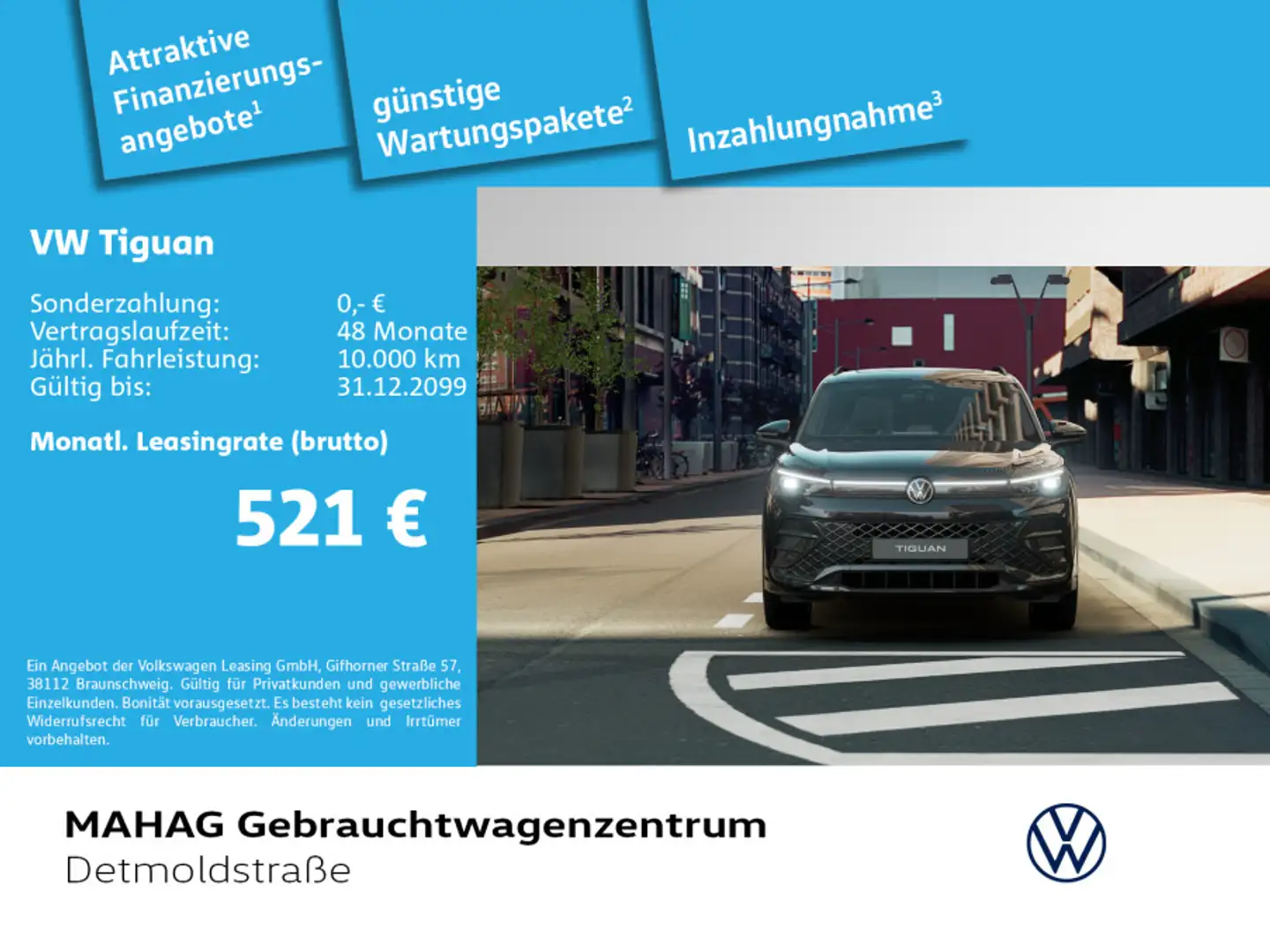Volkswagen Tiguan 2.0 TDI 4mot R-Line Navi LED+ AHK Panoram Schwarz - 1