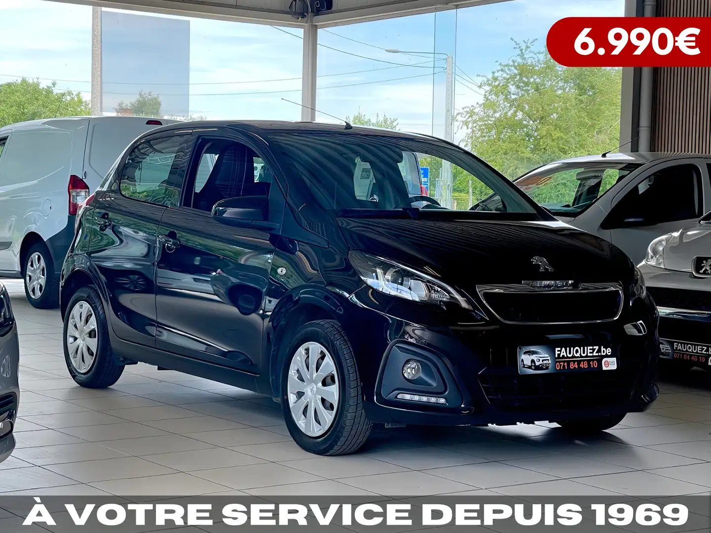 Peugeot 108 108 1.0 VTi Active • Moteur Toyota ✅ Noir - 1