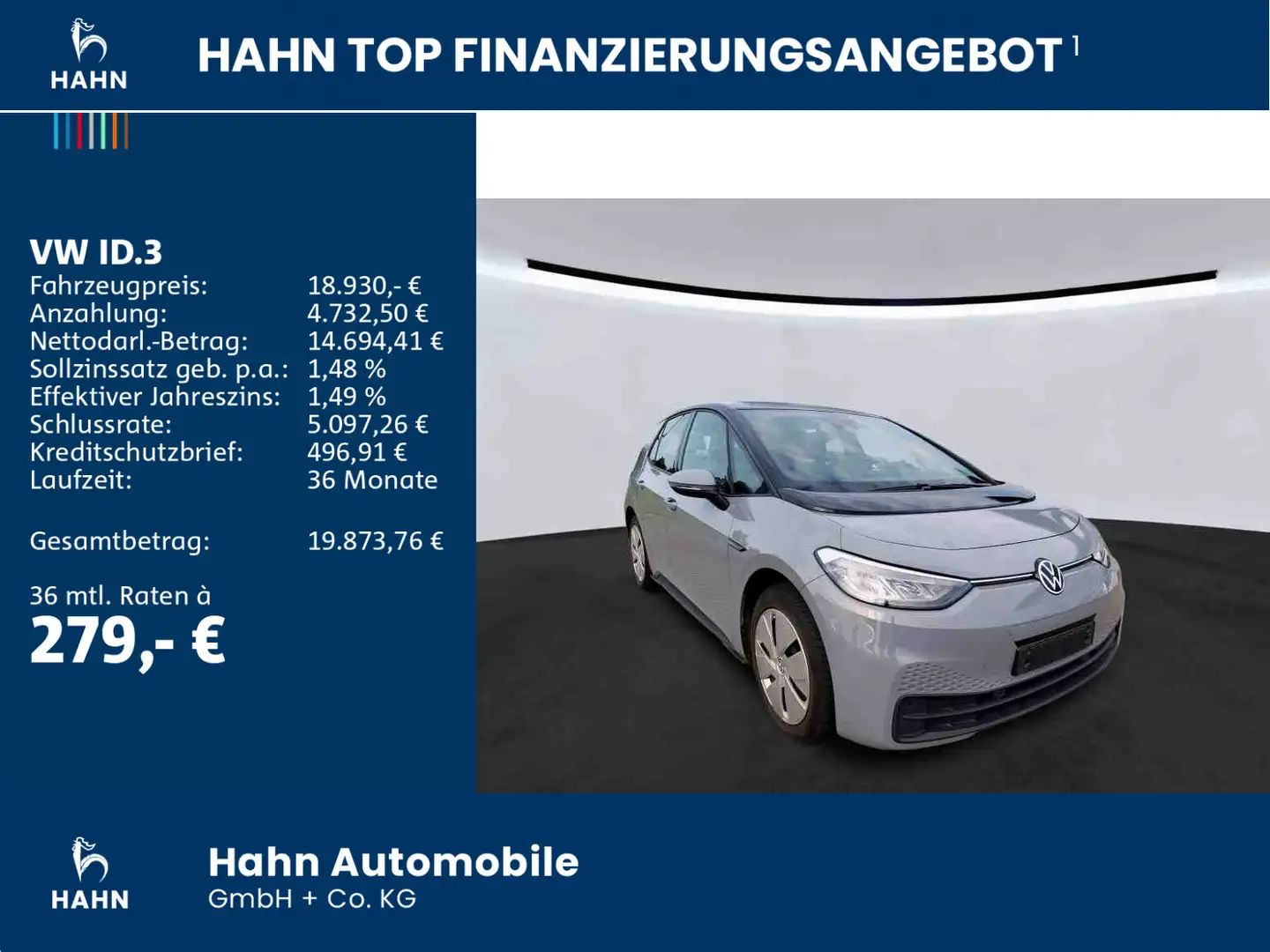 Volkswagen ID.3 Pure Performance City LED Navi PDC Sitzheiz Grau - 2