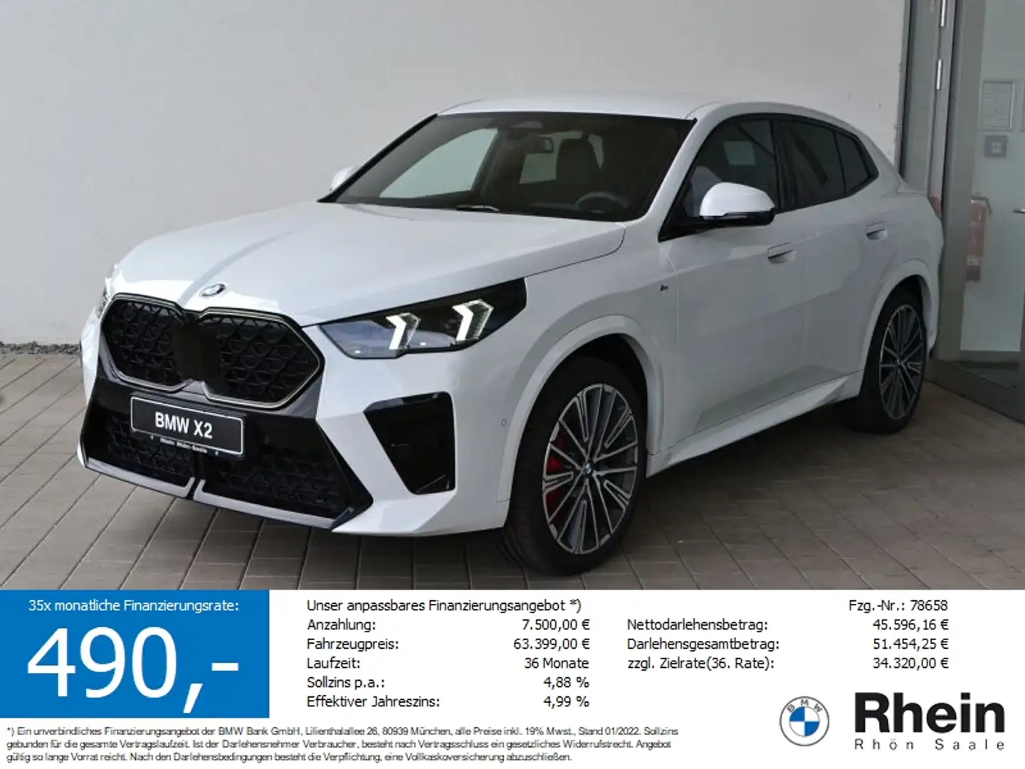 BMW X2 sDrive20i M Sportpaket Weiß - 1