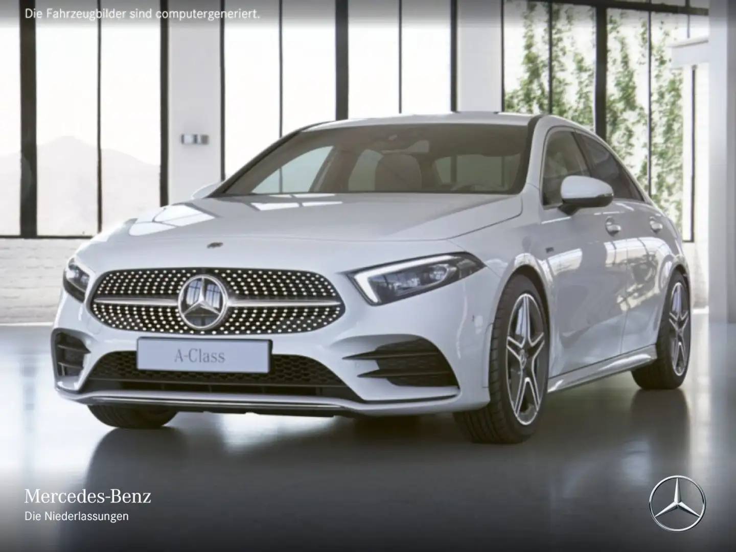 Mercedes-Benz A 250 e Lim AMG+360°+MULTIBEAM+TOTW+8G Blanc - 2