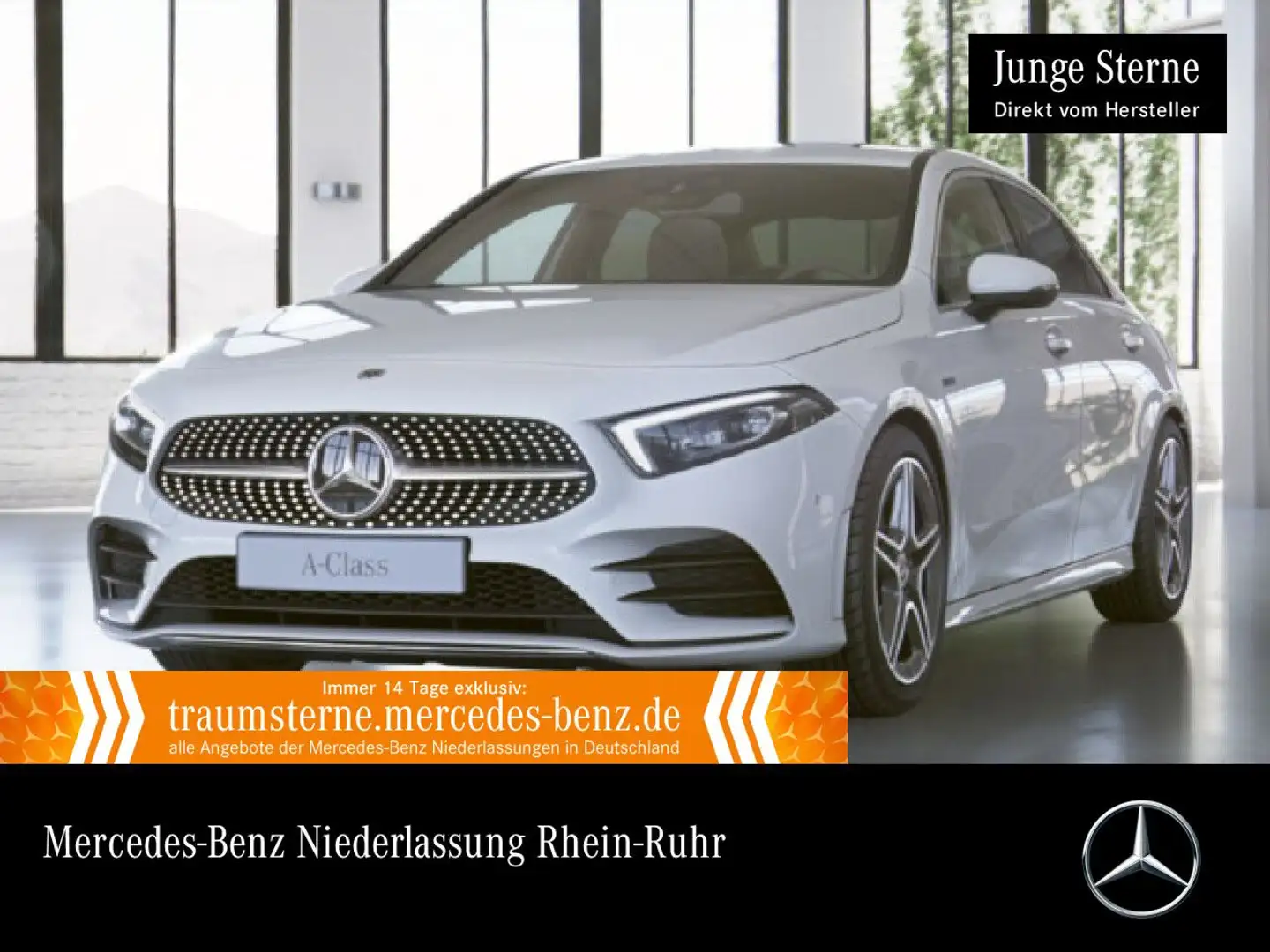 Mercedes-Benz A 250 e Lim AMG+360°+MULTIBEAM+TOTW+8G Weiß - 1