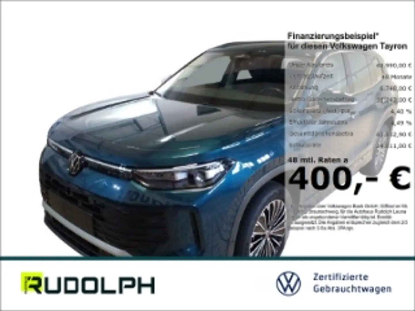 Volkswagen Tayron Life 1.5 eTSI DSG LED BT SHZ ACC StandHZG Fernlich Blau - 1