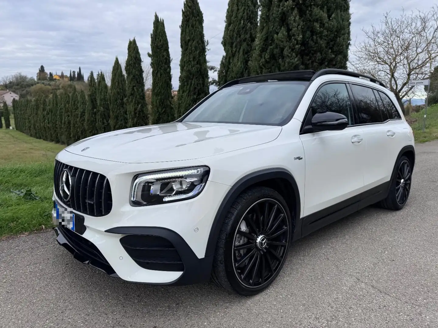 Mercedes-Benz GLB 35 AMG 4Matic TETTO+GaranziaMB Bianco - 1