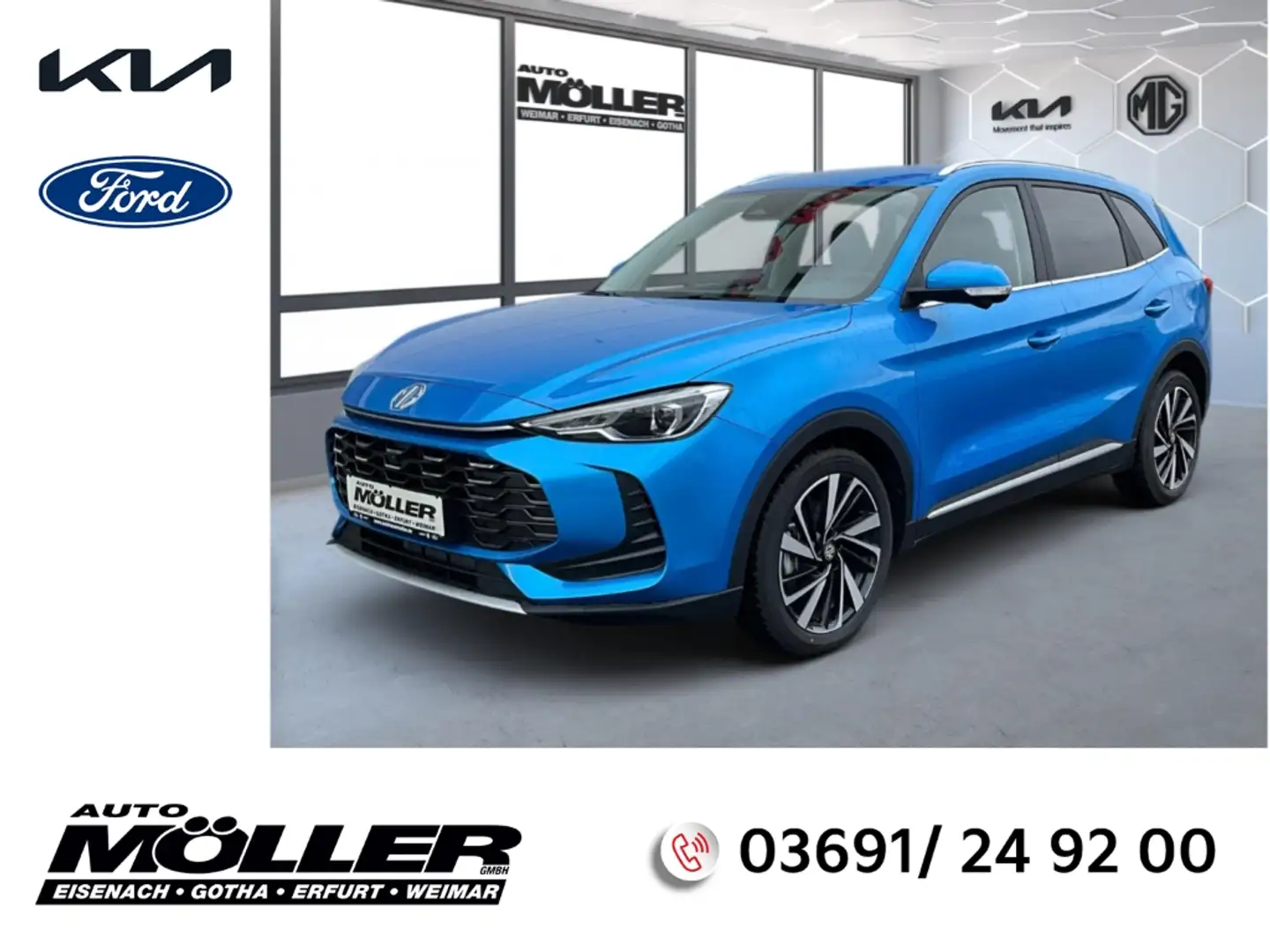 MG ZS Hybrid+ Luxury MY25 Leder Navi LED 360°ACC SHZ Blau - 1