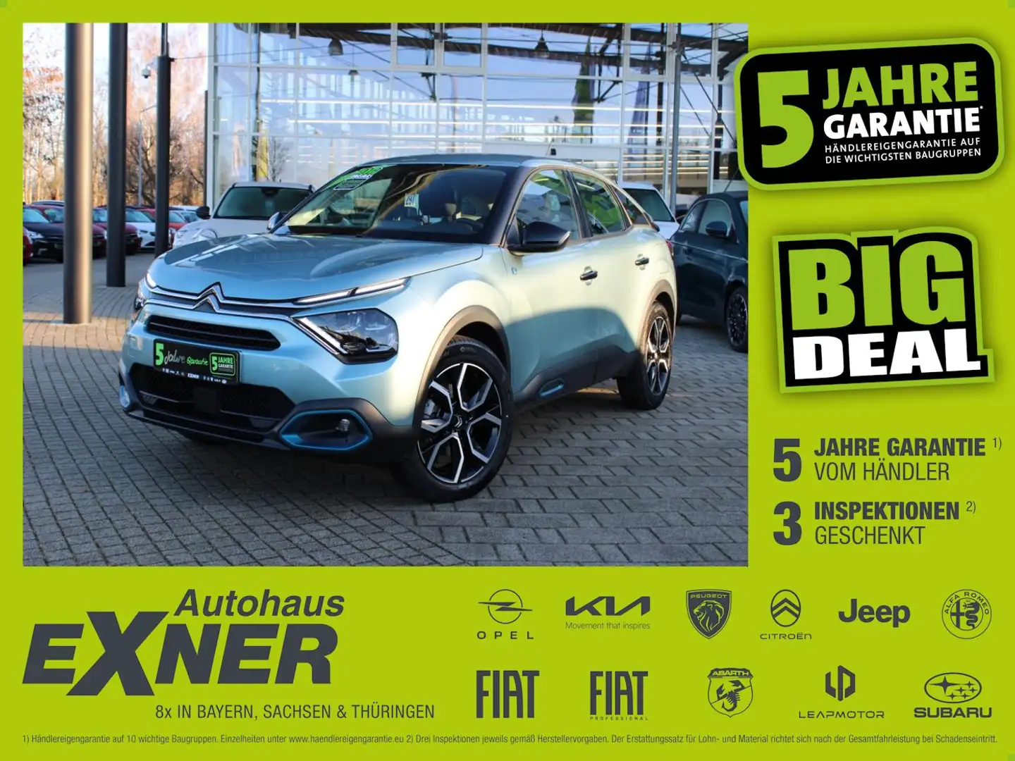 Citroen C4 Lim. e-FEEL LED+2xKlima+Kam.+KeyLess+KlimaA Blau - 1