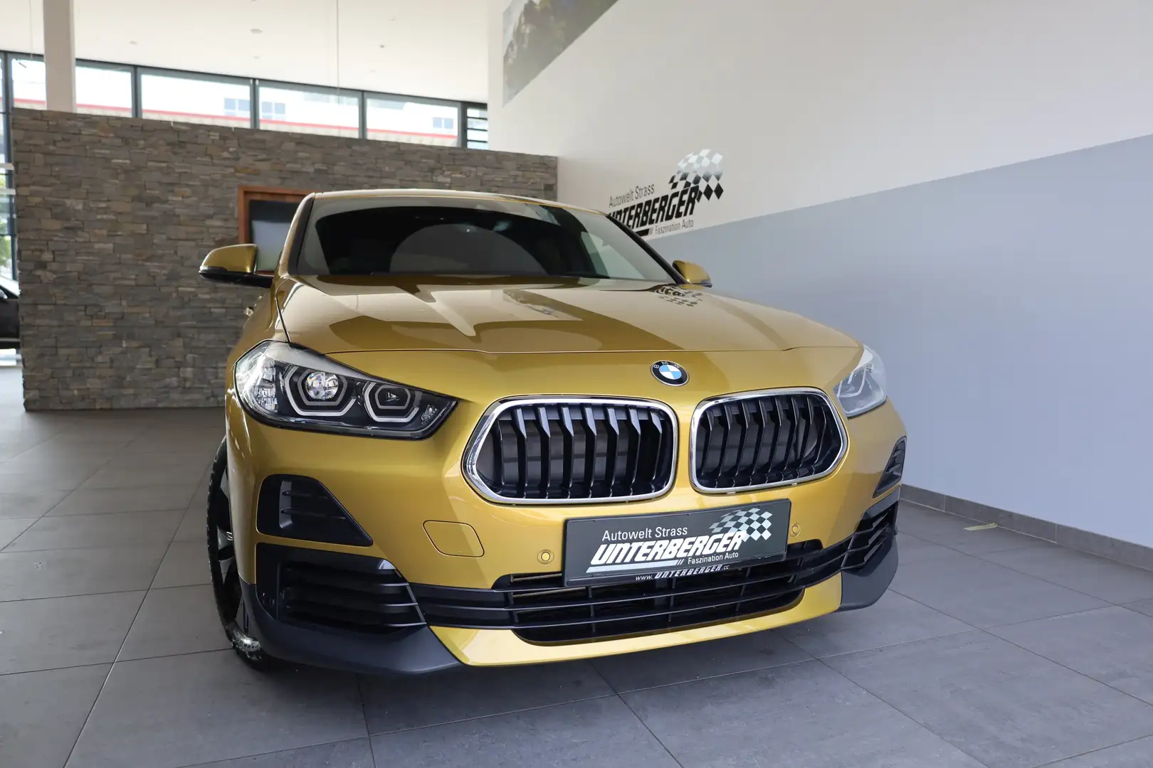 BMW X2 xDrive18d DAB LED Navi Tempomat AHK schw. Geel - 2