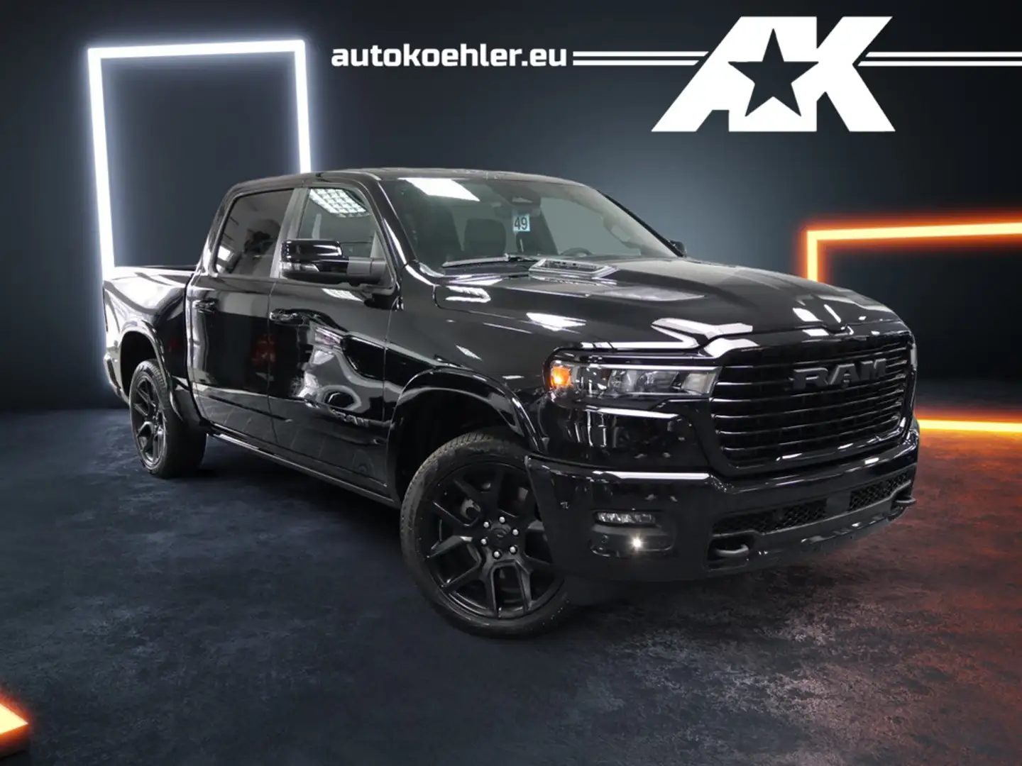 Dodge RAM 1500 Laramie NIGHT ACC, LPG, H&K, Luft, Cluster, M Schwarz - 1