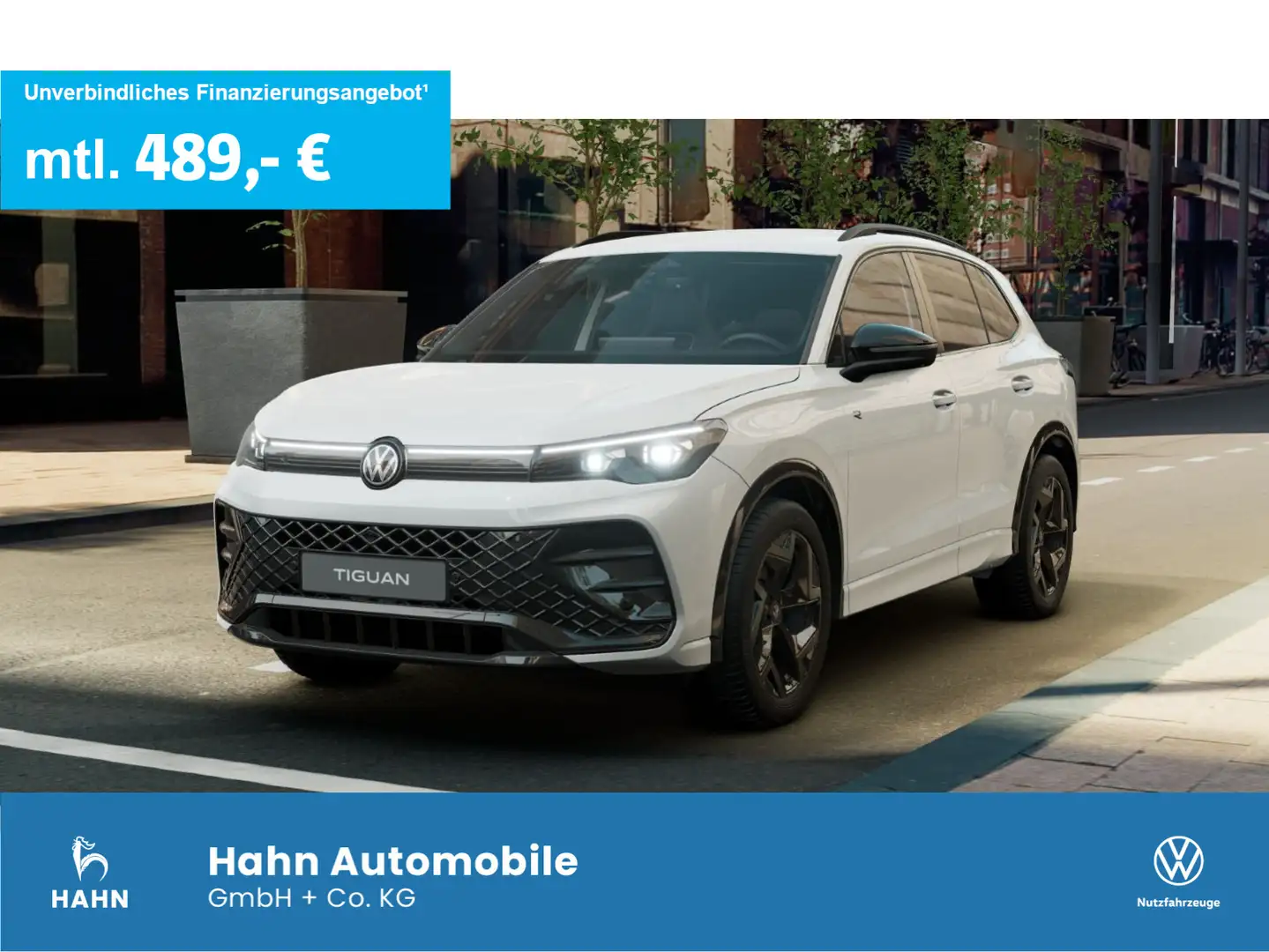 Volkswagen Tiguan R-Line 2,0TDI 4M 193PS AHK IQ.L BlackStyl Weiß - 1