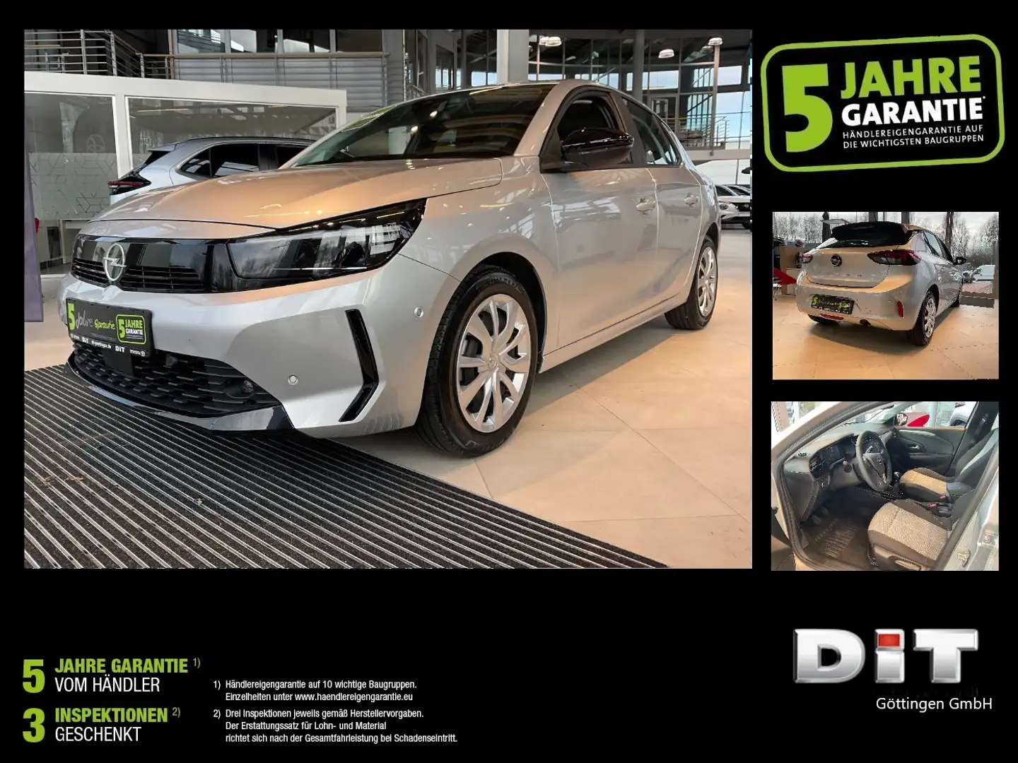 Opel Corsa F 1.2 SHZ+PDC+Facelift+SpurH Gris - 1