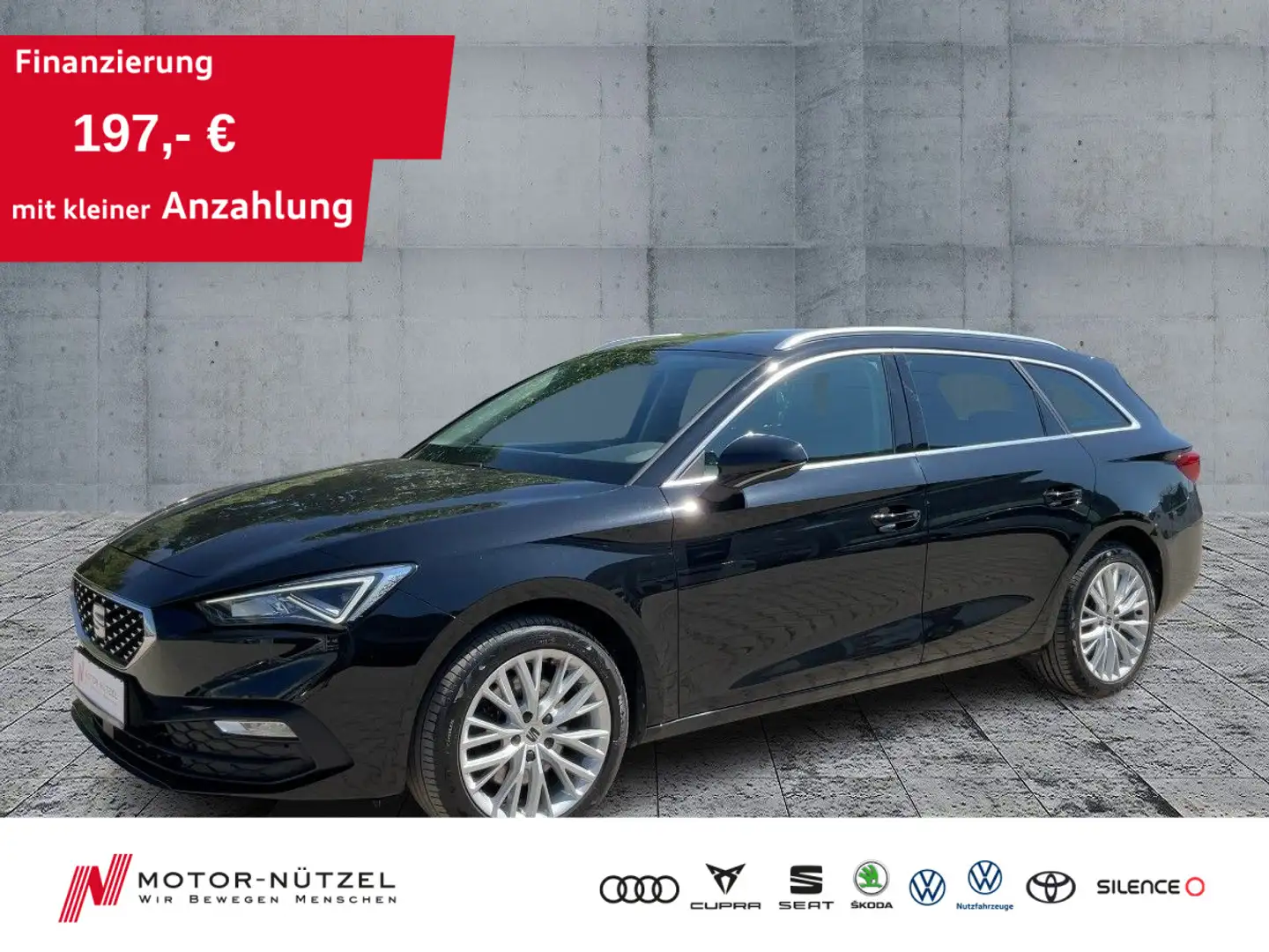 SEAT Leon ST 2.0 TDI DSG XCELLENCE LED+NAV+ACC+SHZ+VC Zwart - 1