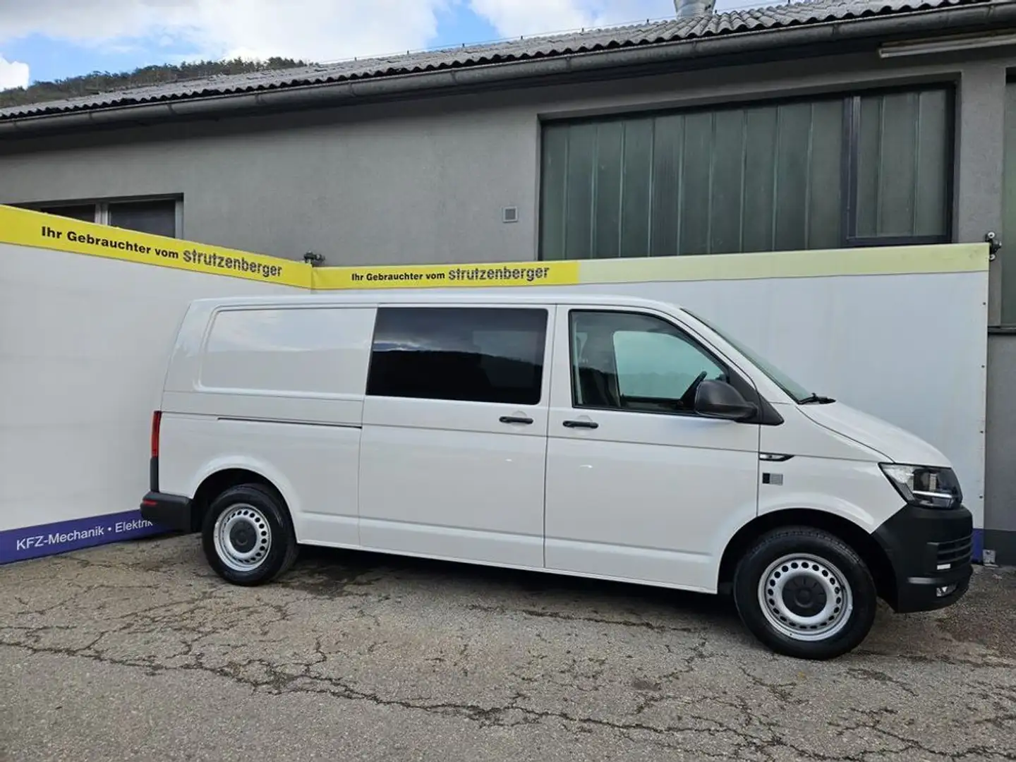 Volkswagen T6 Transporter Doka Kasten lang 4Motion 6 Sitze Blanc - 1
