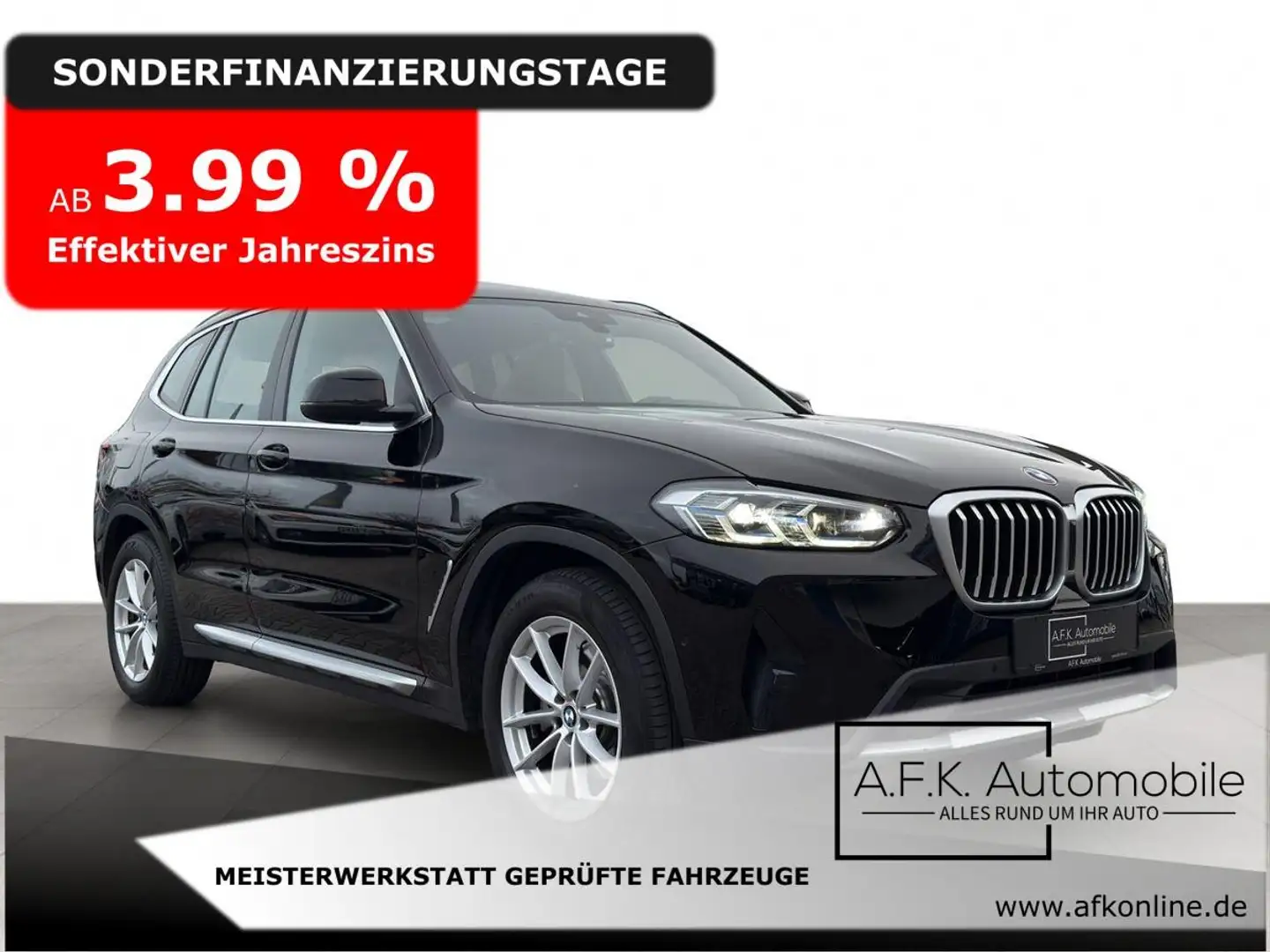 BMW X3 20d xDrive | PANO | AHK | LASER LED | RF-KAM Schwarz - 1