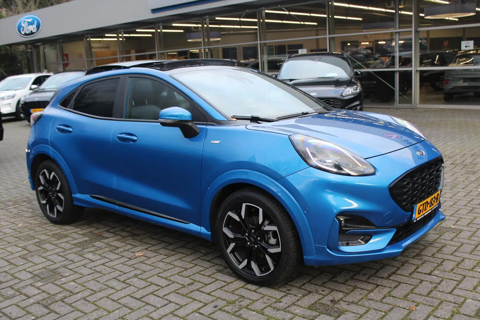 Ford Puma ST-Line X 1.0i Ecoboost Hybrid 125pk, Panoramadak, Bleu - 2