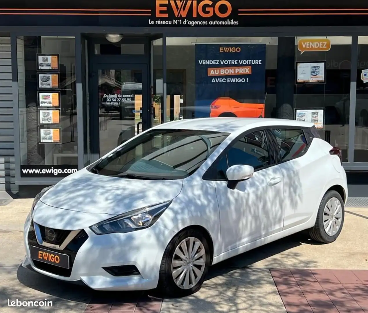 Nissan Micra 1.0 IG-T 100 ACENTA ATTELAGE-CLIM-REGULATEUR Blanc - 1