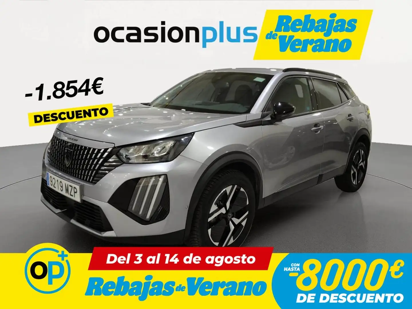 Peugeot 2008 Hybrid Allure eDCS6 145 Gris - 1
