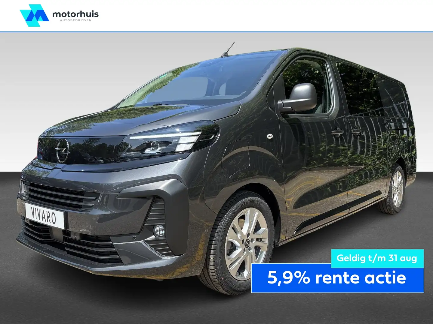 Opel Vivaro-e Electric Dubbel cabine L3 75 kWh Grijs - 1