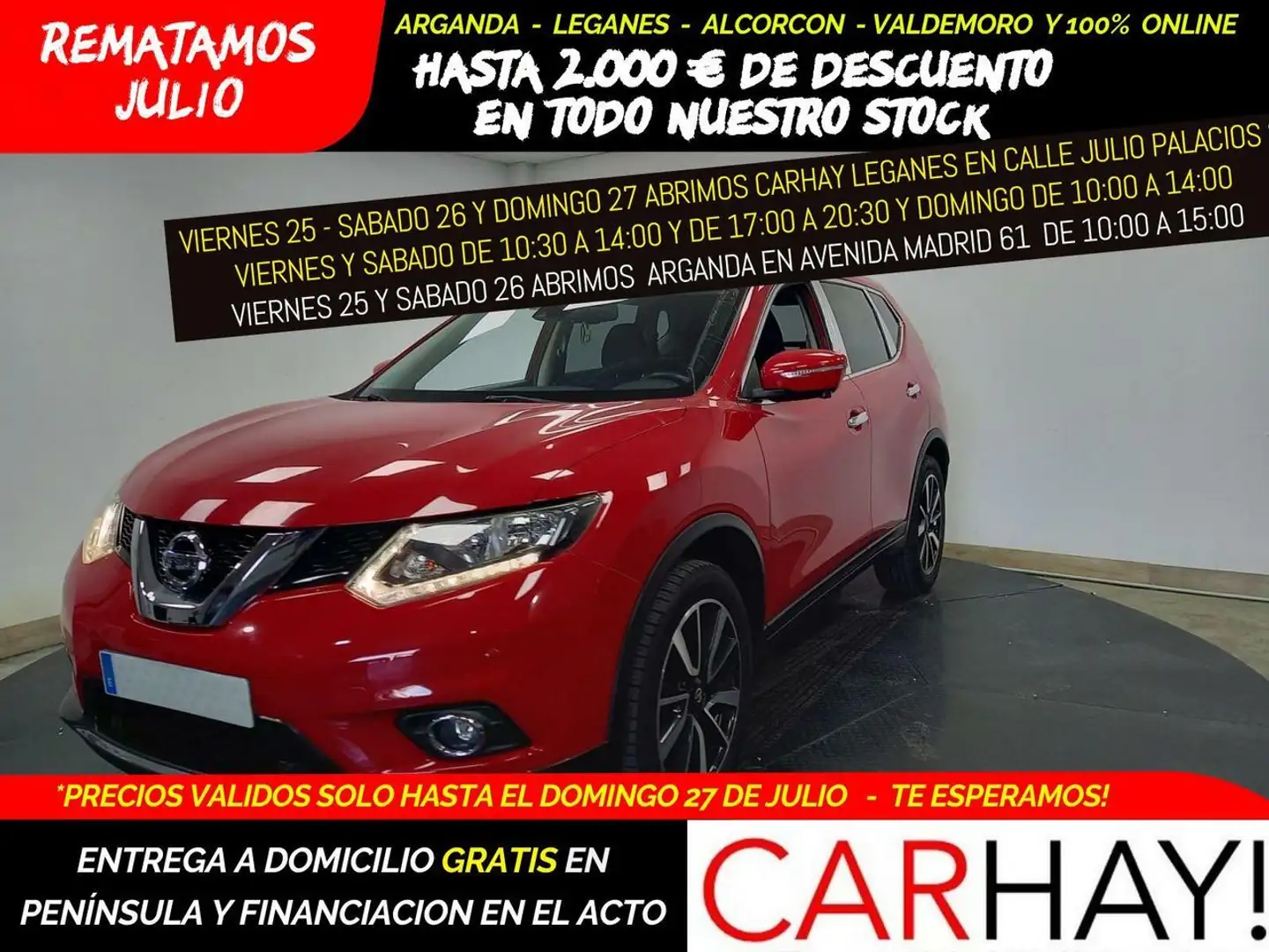 Nissan X-Trail 1.6  163cv Rojo - 1
