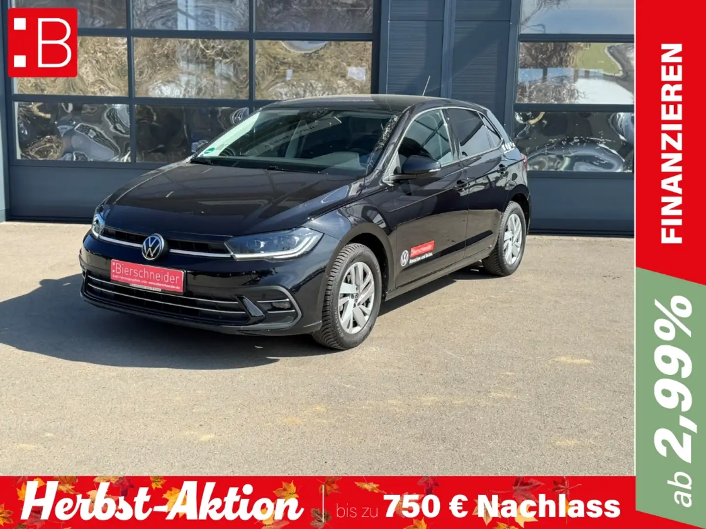 Volkswagen Polo 1.0 TSI DSG Style IQ.LIGHT NAVI PANORAMA PARKLENK Schwarz - 1