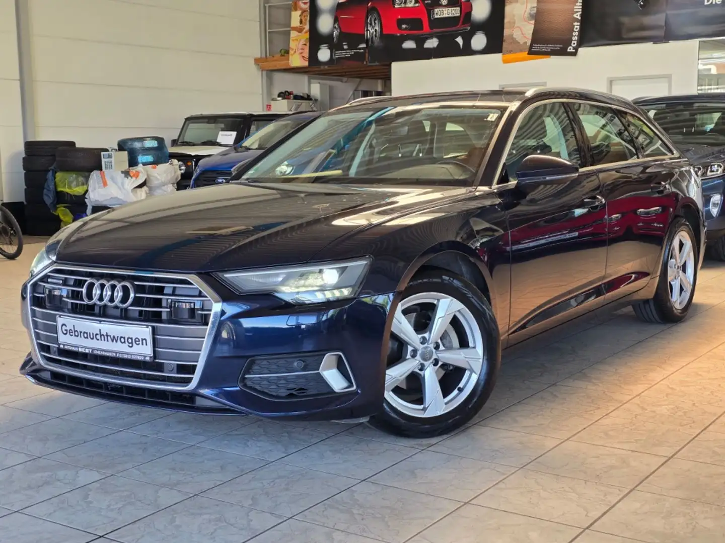 Audi A6 Avant 40 TDI quattro sport AHK ACC Standheiz. Bleu - 1
