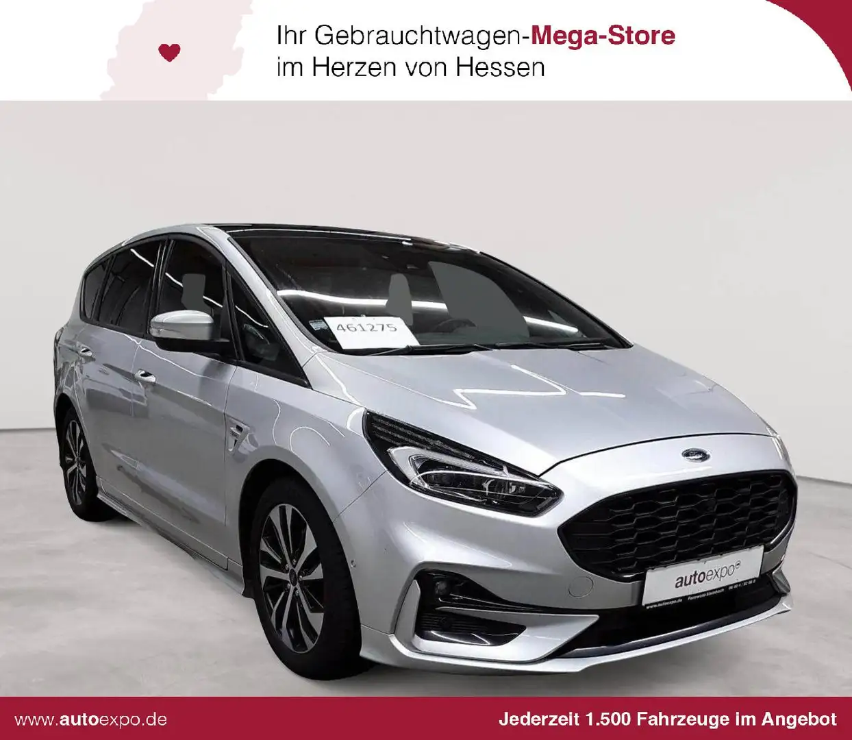Ford S-Max S-Max 2.0 EB A. ST-LINE 7 Si. PANO AHK Silber - 1