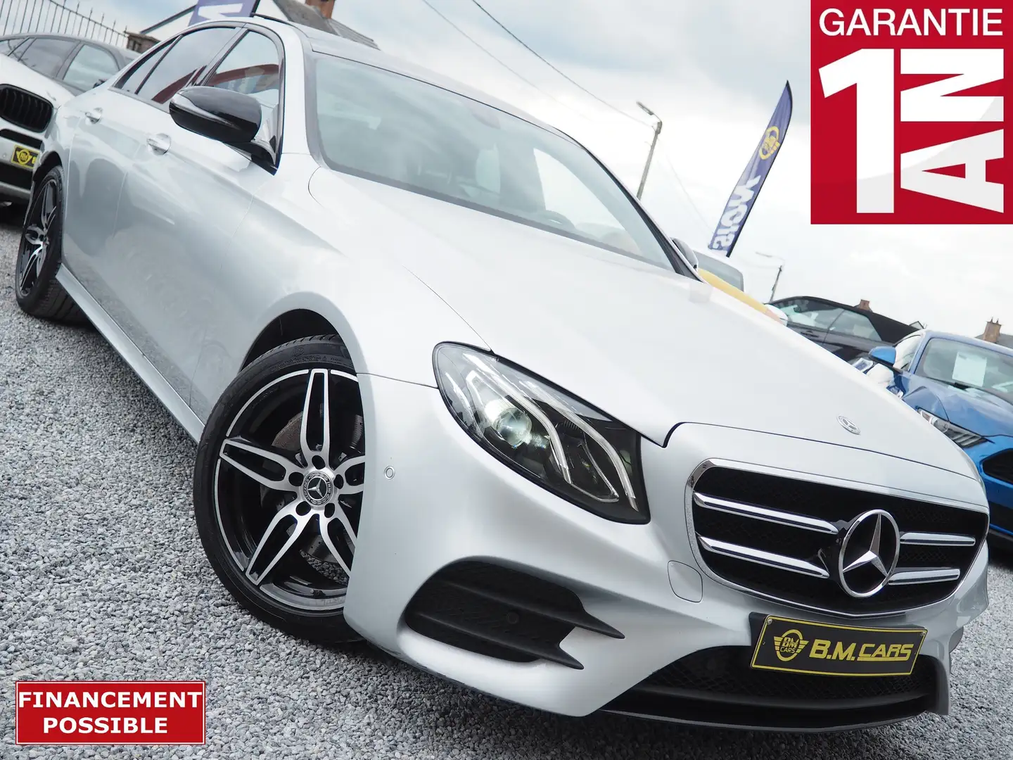 Mercedes-Benz E 200 d 9G TRONIC ✅PACK AMG✅ CUIR-PANO-LED-CLIM-FULL Argent - 1