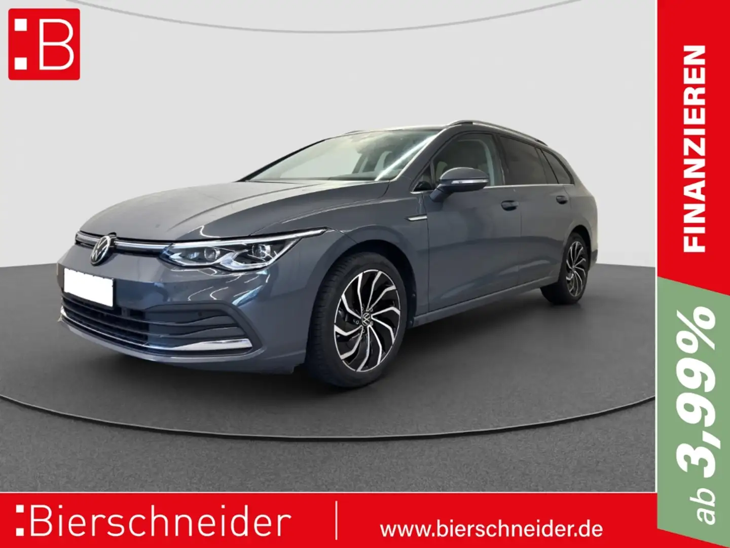 Volkswagen Golf Var. 2.0 TSI DSG Style AHK REAR VIEW ACC LED Grau - 1